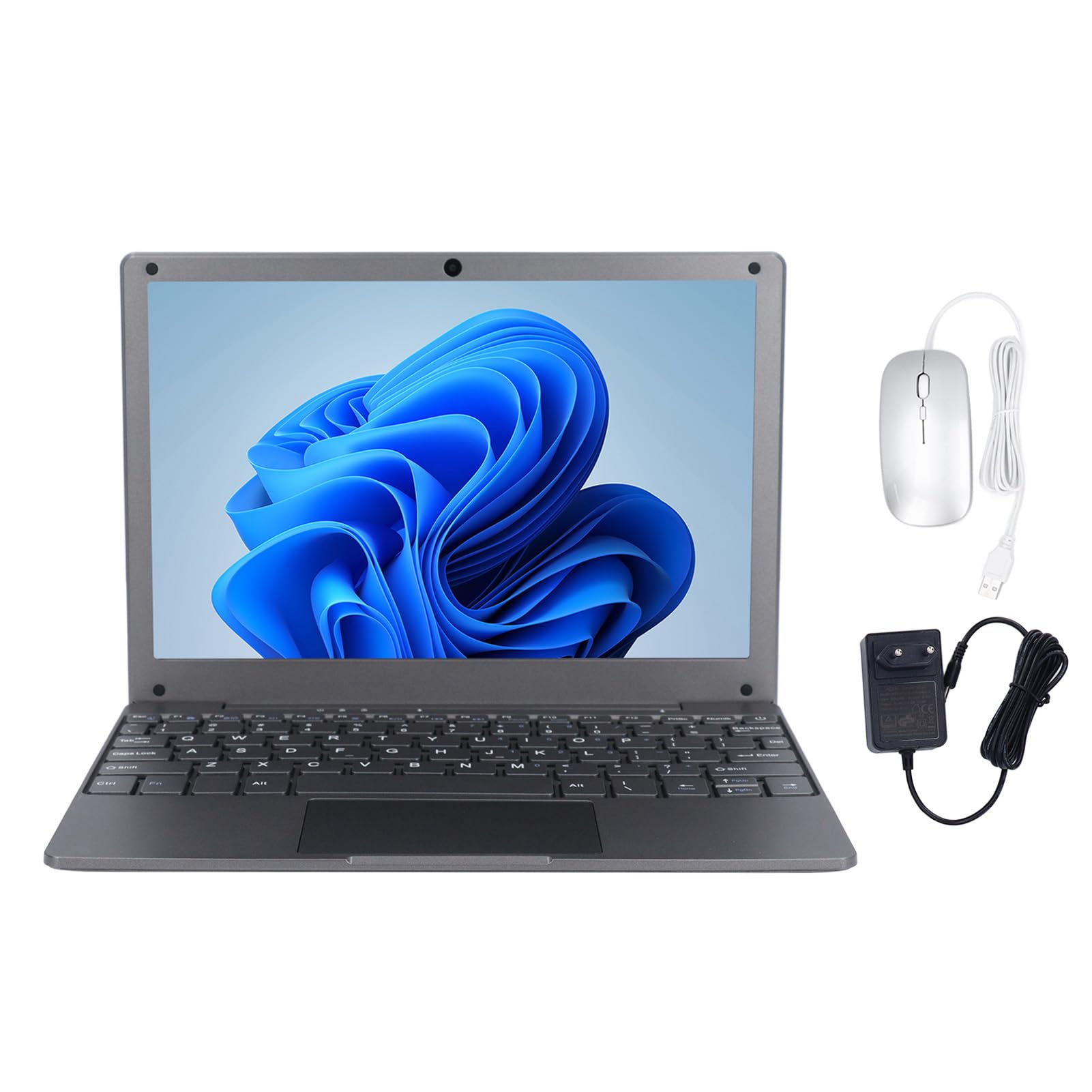 Mini PC, Small Laptop 1280x800 Multitasking Windows 11 for Business & Entertainment - 8GB RAM 256GB SSD with EU Plug | Portable Office Solution, Home Theater, Digital Signage