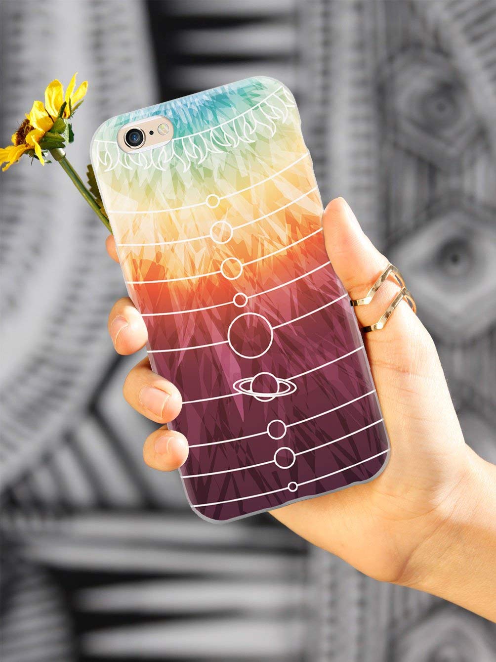 3D Textured Protective Phone Case for Apple iPhone 12 Pro - Solar System Design - Shockproof & Slim Cover with Enhanced Grip - Perfect for Daily Use, Travel & Outdoor Activities