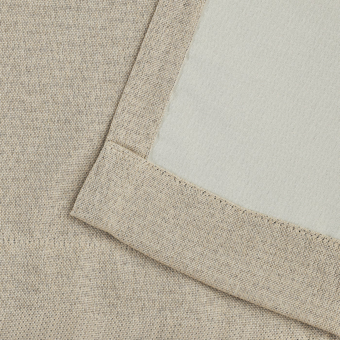 Premium Blackout Curtains Set of 2 - 100% Linen Fabric, Machine Washable, Room Darkening for Better Sleep - Ideal for Bedrooms, Home Theater & Nursery