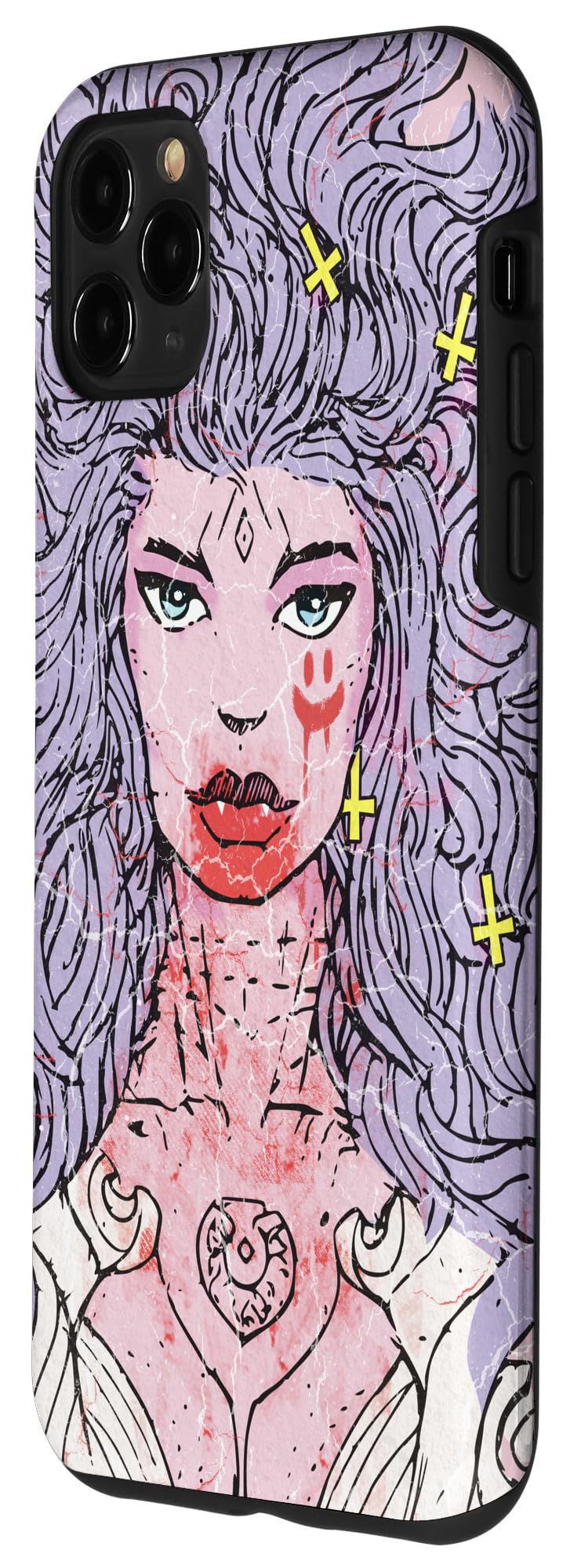 iPhone 11 Pro Max Case for Women - Pastel Goth Aesthetic Vampire Design, Protective Phone Cover for Girls, Perfect for Halloween, Cosplay & Gothic Fashion Lovers