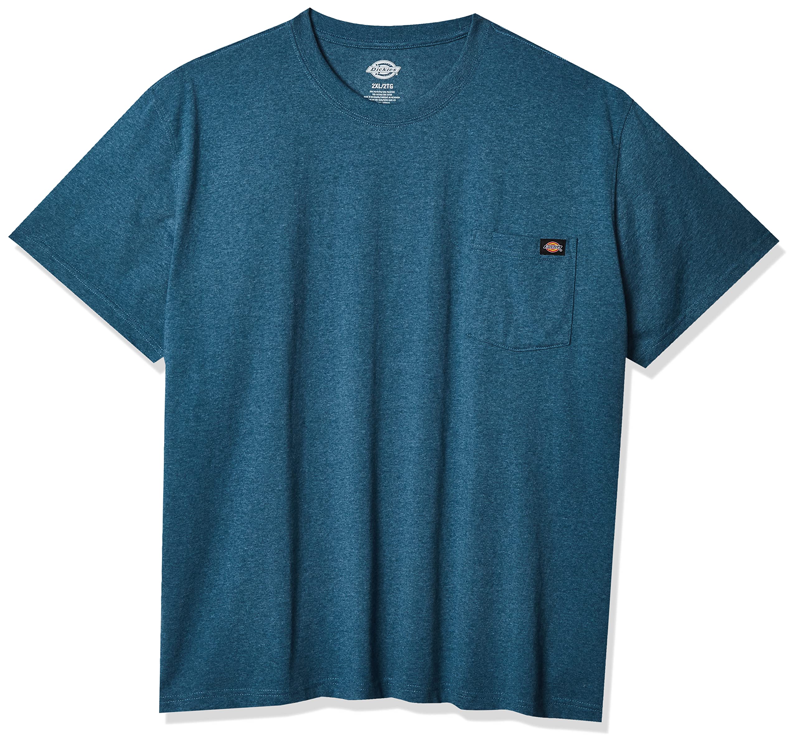 Dickies Men's Big & Tall Heavyweight Short Sleeve Crew Neck T-Shirt - Durable Cotton Work Shirt for Construction, Landscaping & Outdoor Activities
