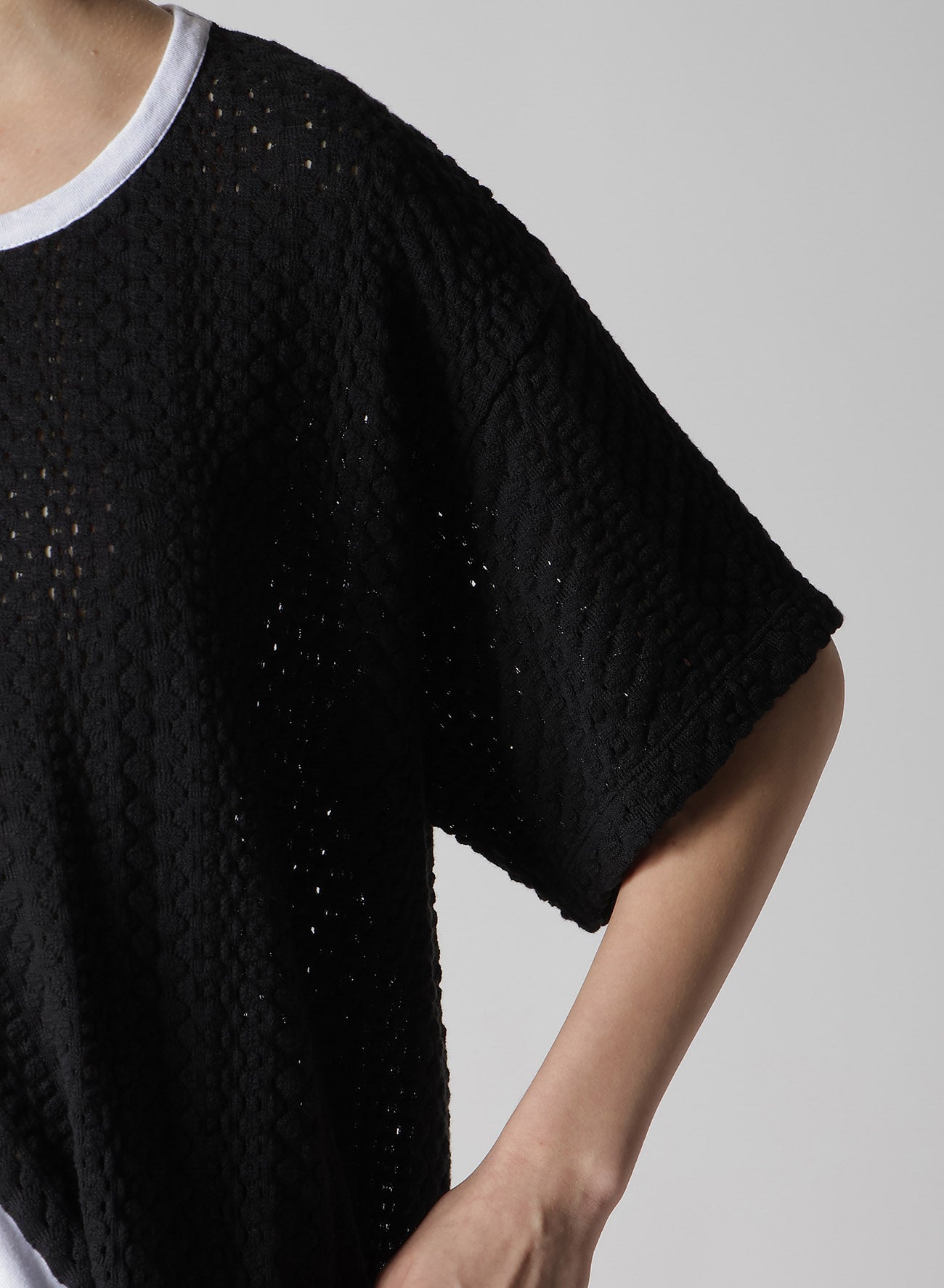 Soft Cotton Jersey & Lace Drape Short Sleeve T-Shirt for Women - Comfortable Casual & Summer Fashion Top for Everyday Wear, Dating, and Office Outfits