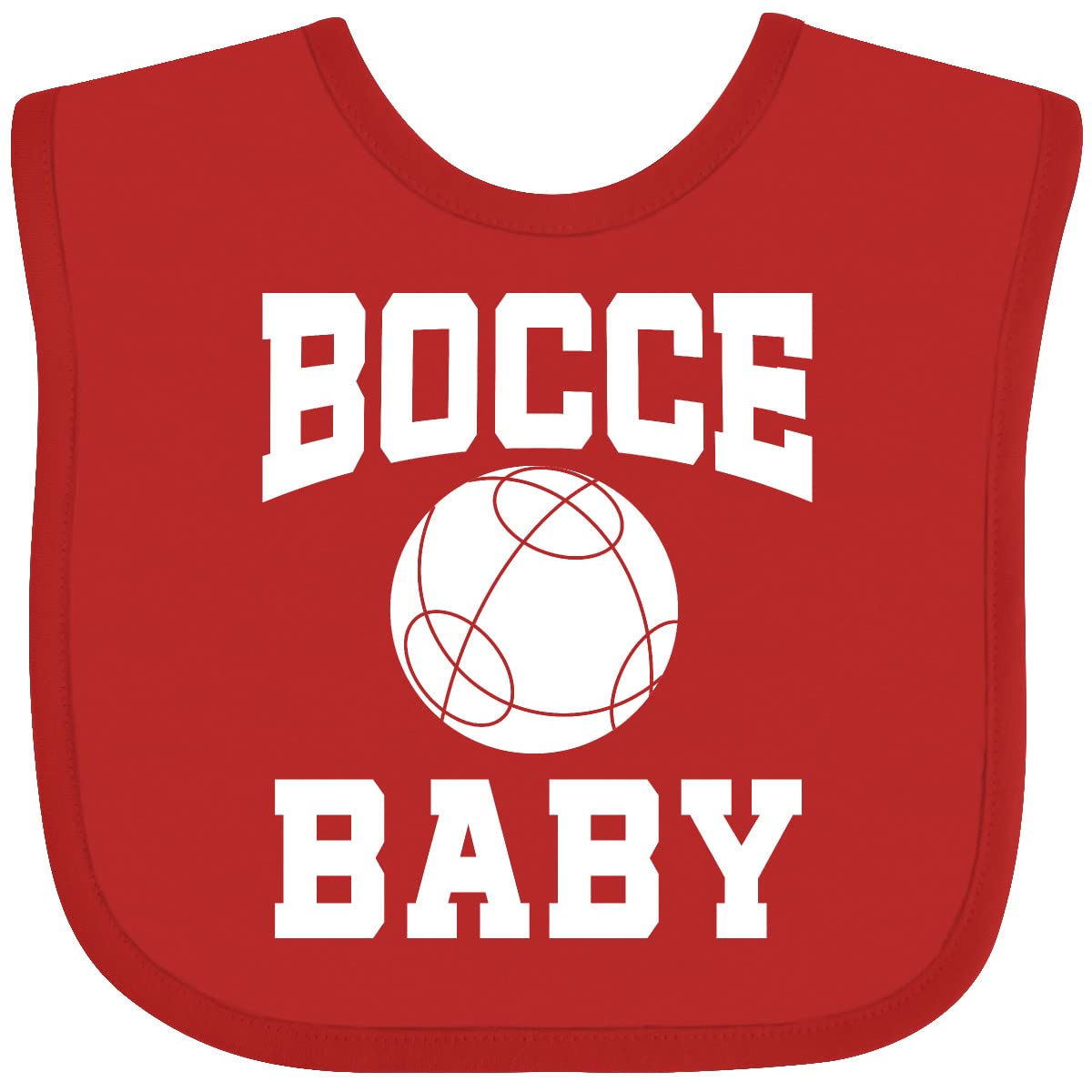 Inktastic Bocce Baby Bib - Soft & Absorbent Drool Bibs for Infants & Toddlers - Perfect for Feeding, Teething & Everyday Use