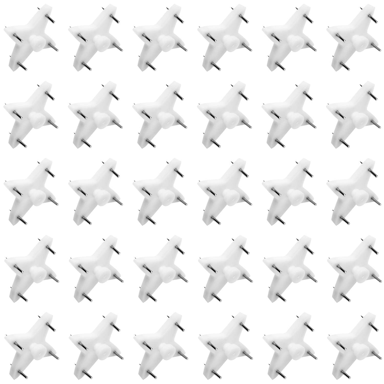 MroMax 80Pcs Invisible No-Damage Wall Hooks - Heavy Duty Picture Hangers for Concrete, Stucco & Hardwall - Non-Trace Photo Frame Hangers 1.10