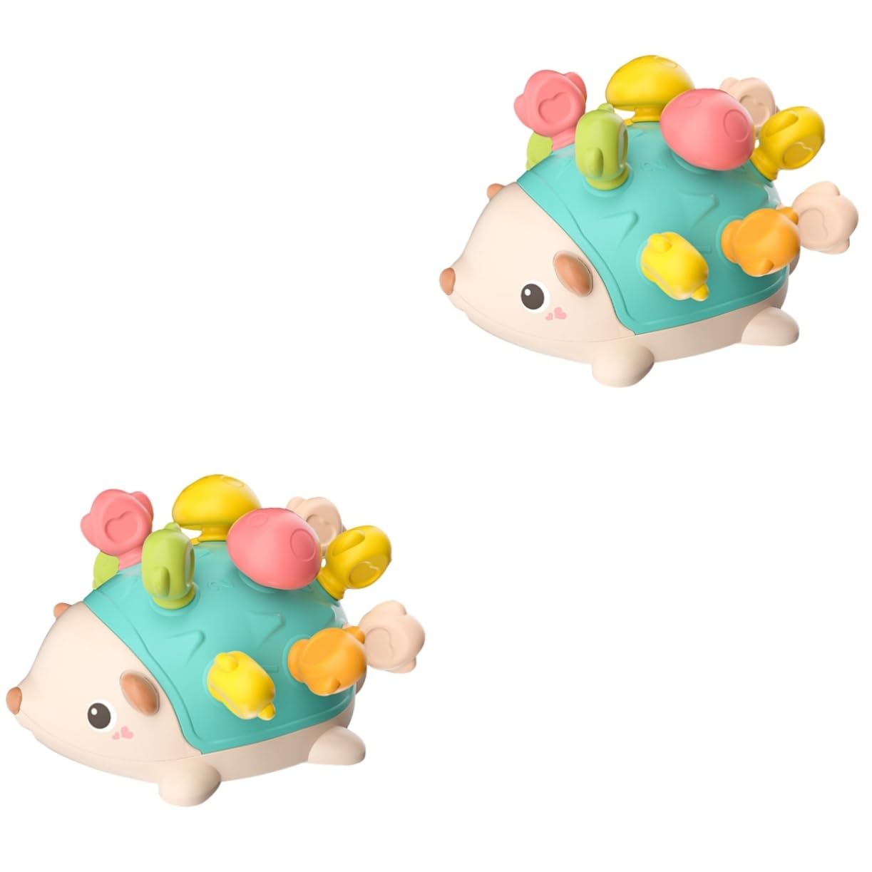 VICASKY 2-Pack Blue Plastic Bath Toy Train Set for Toddlers - Fun Bathtub & Pool Water Play Toys for Kids