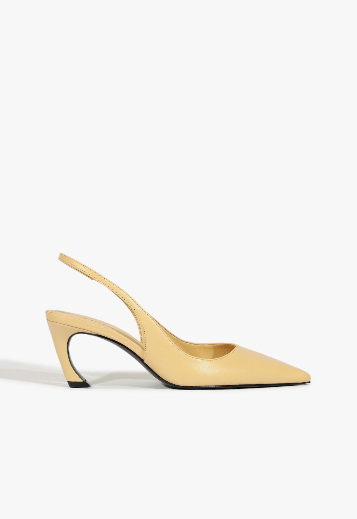 Lexi Mid Heel Sculptural Beige Pumps for Women - Elegant Pointed Toe Dress Shoes for Office, Wedding & Special Occasions