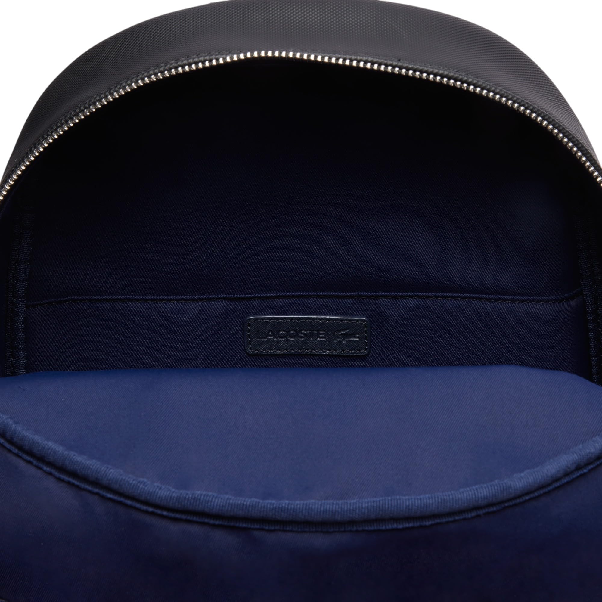 Lacoste Men's Classic Laptop Pocket Backpack - Stylish Black One Size Backpack for Work, School & Travel | Water-Resistant & Durable Design
