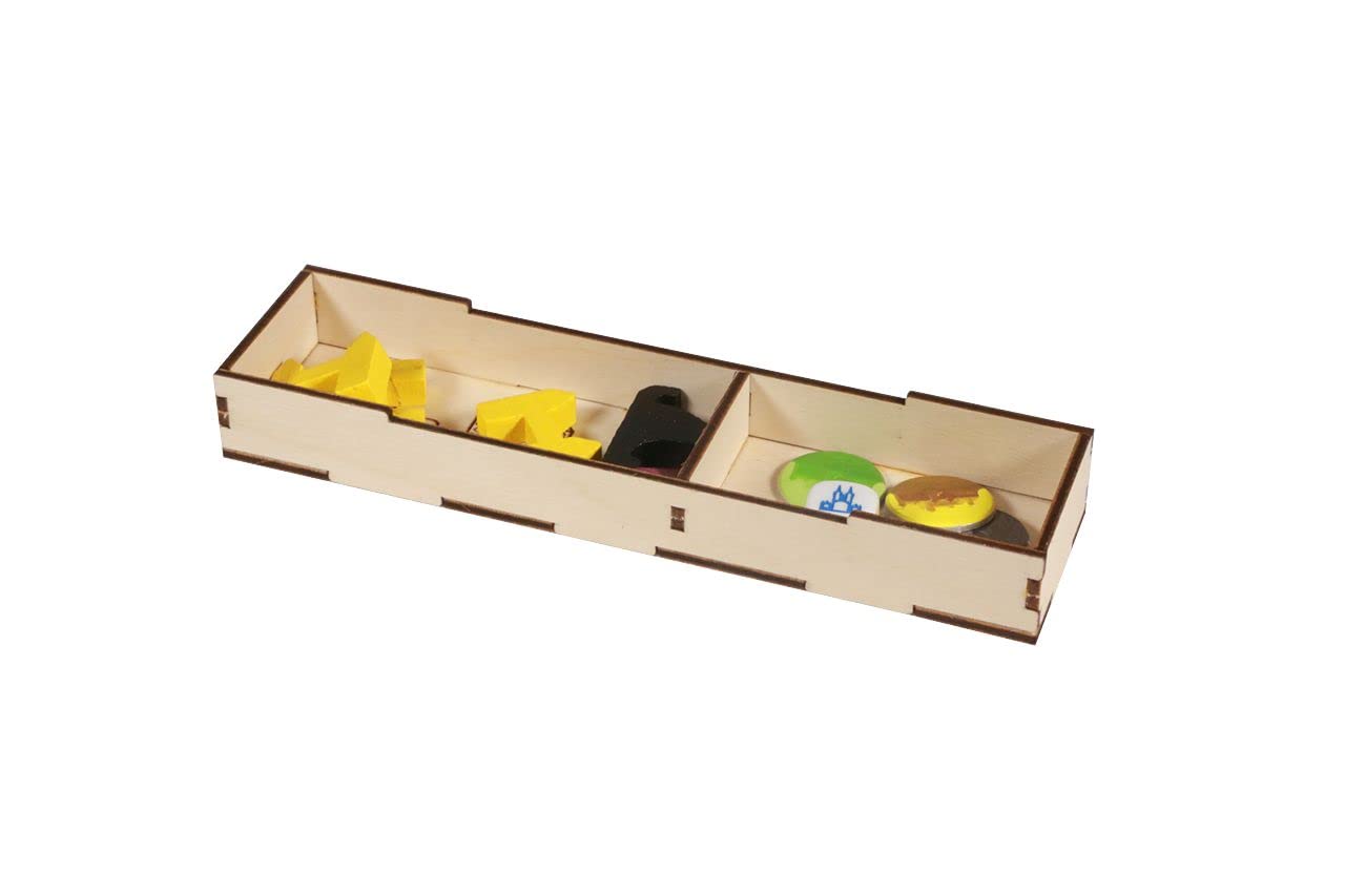Premium Wooden Game Organizer for Catan: Cities & Knights & Explorers & Pirates Expansions - Multi-Tray Storage Box | Perfect for Board Game Nights & Organized Game Storage