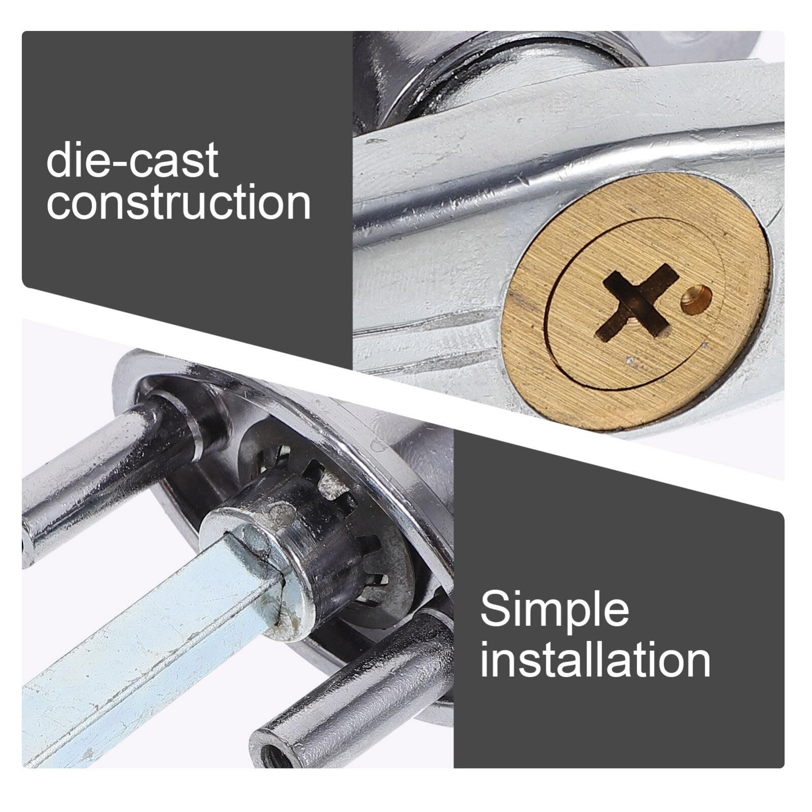 Garage Door T-Handle Lock Replacement Kit with Key - Heavy Duty Flap Door Lock for Sheds, Barns & Storage Units | Secure Outdoor Door Hardware for Home & Commercial Use