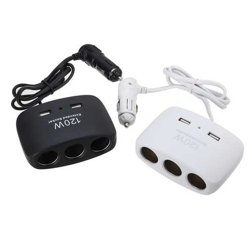 Bakeey Car Cigarette Lighter Plug Power Socket Charger - Dual USB Port Car Charger Adapter for iPhone Android Smartphones - Perfect for Road Trips & Daily Commuting