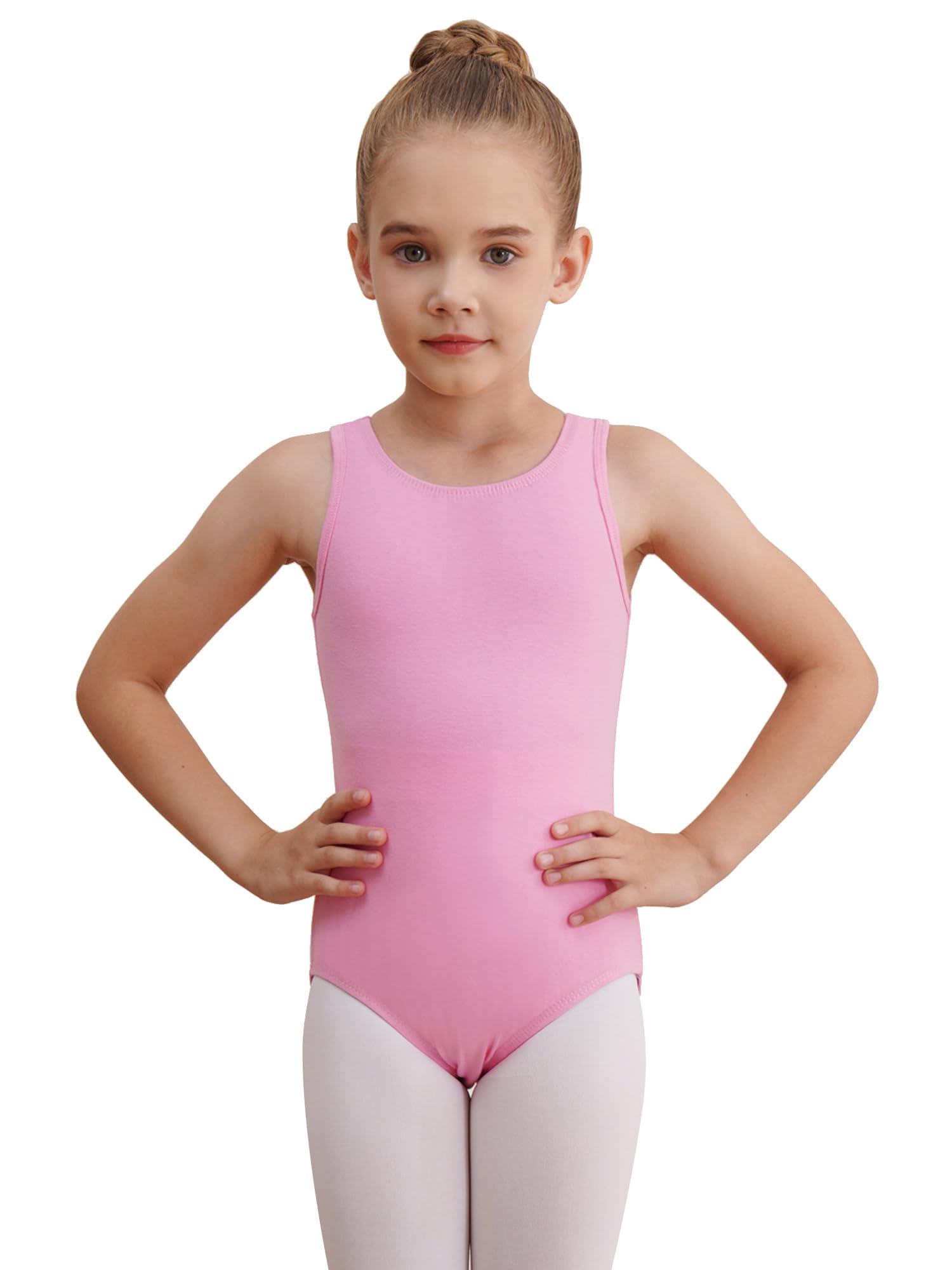 Girls Gymnastics Leotard - Sleeveless Ballet Dance Leotard for Kids - Perfect for Gymnastics, Ballet, Dance Practice & Competition Wear