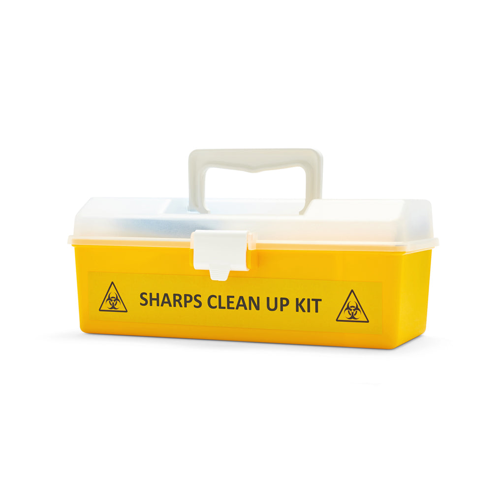 Sharps Clean Up Kit Medium 20301010 - Safe Needle Disposal Solution for Home, Clinic & Workplace Safety