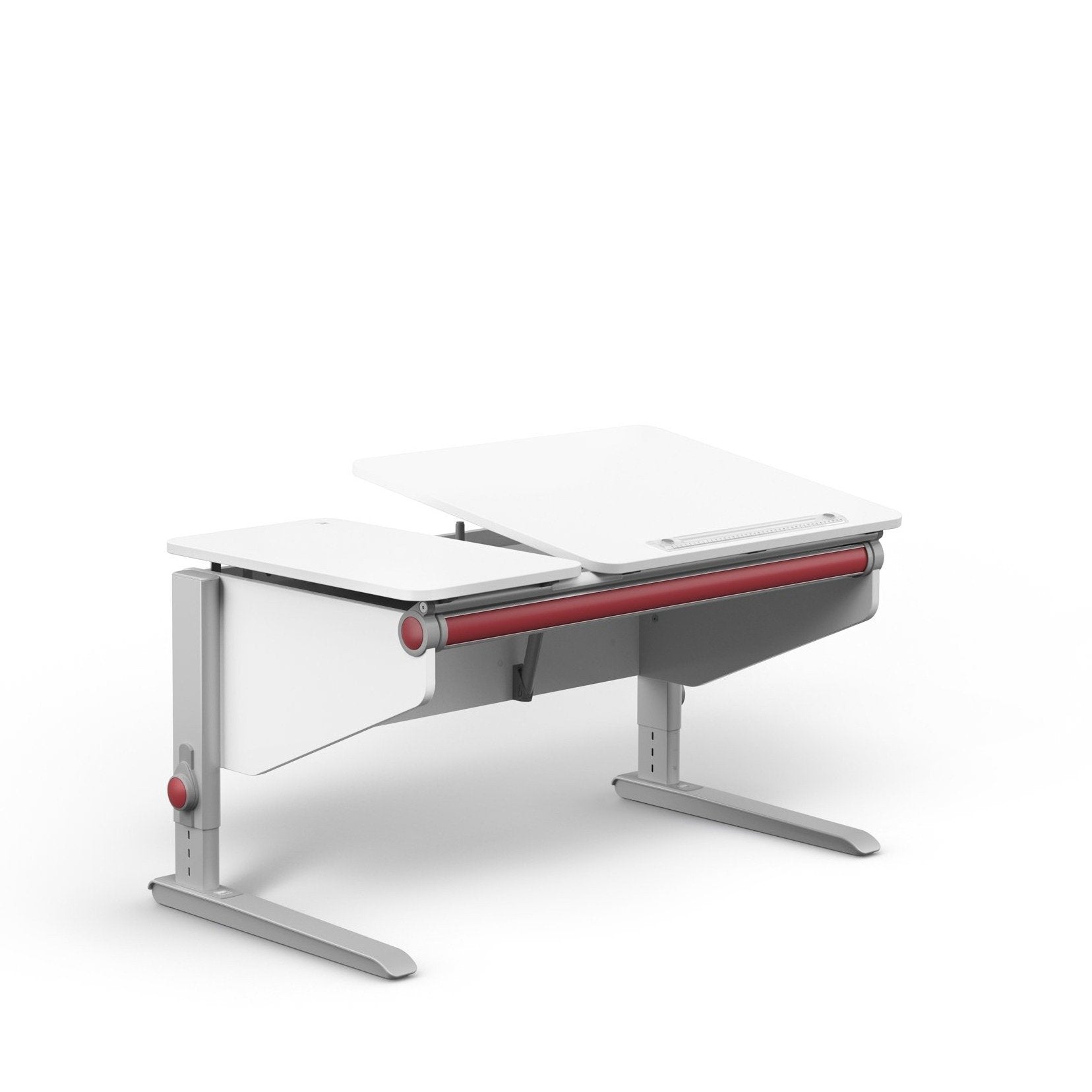 MOLL Winner Split Desk - Adjustable Kids Study Desk with Storage Shelf - Perfect for Home Office, Online Learning & Small Spaces