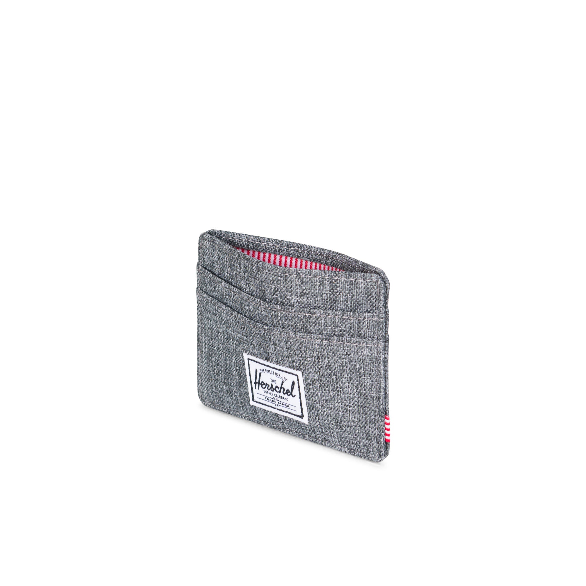 Herschel Charlie Wallet - Slim RFID Blocking Bifold Wallet for Men - Raven Crosshatch Design - Perfect for Everyday Use, Travel & Business