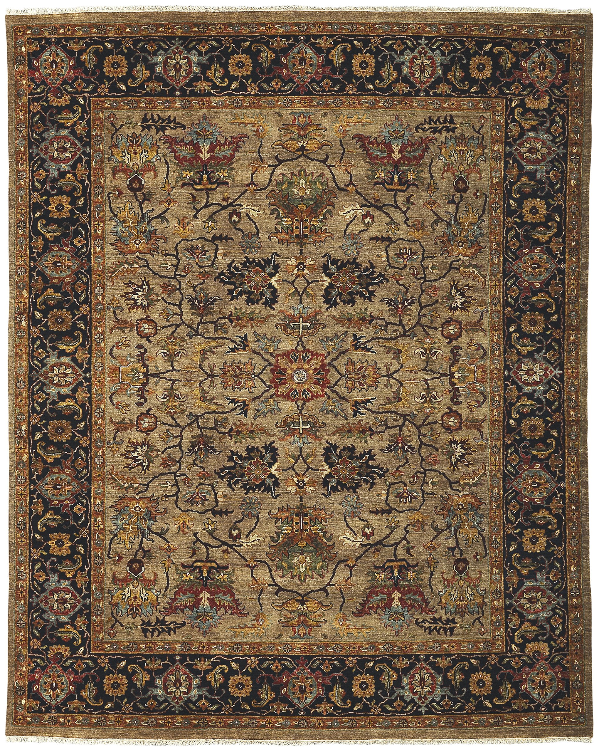 Premium Amer Rugs Design 2' x 3' Area Rug in Camel Blue - Soft Non-Slip Living Room Rug for Bedroom, Dorm, Office & Home Decor