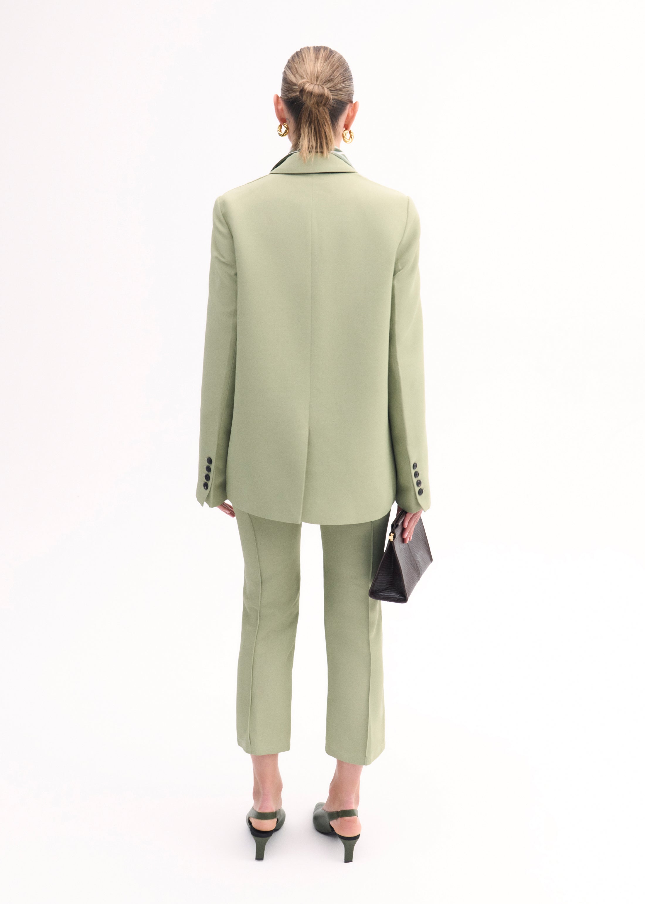 Structured Single Breasted Blazer for Women - Slim Fit Professional Tea Color Blazer Jacket - Office Wear, Business Attire, Formal Events & Work Outfits