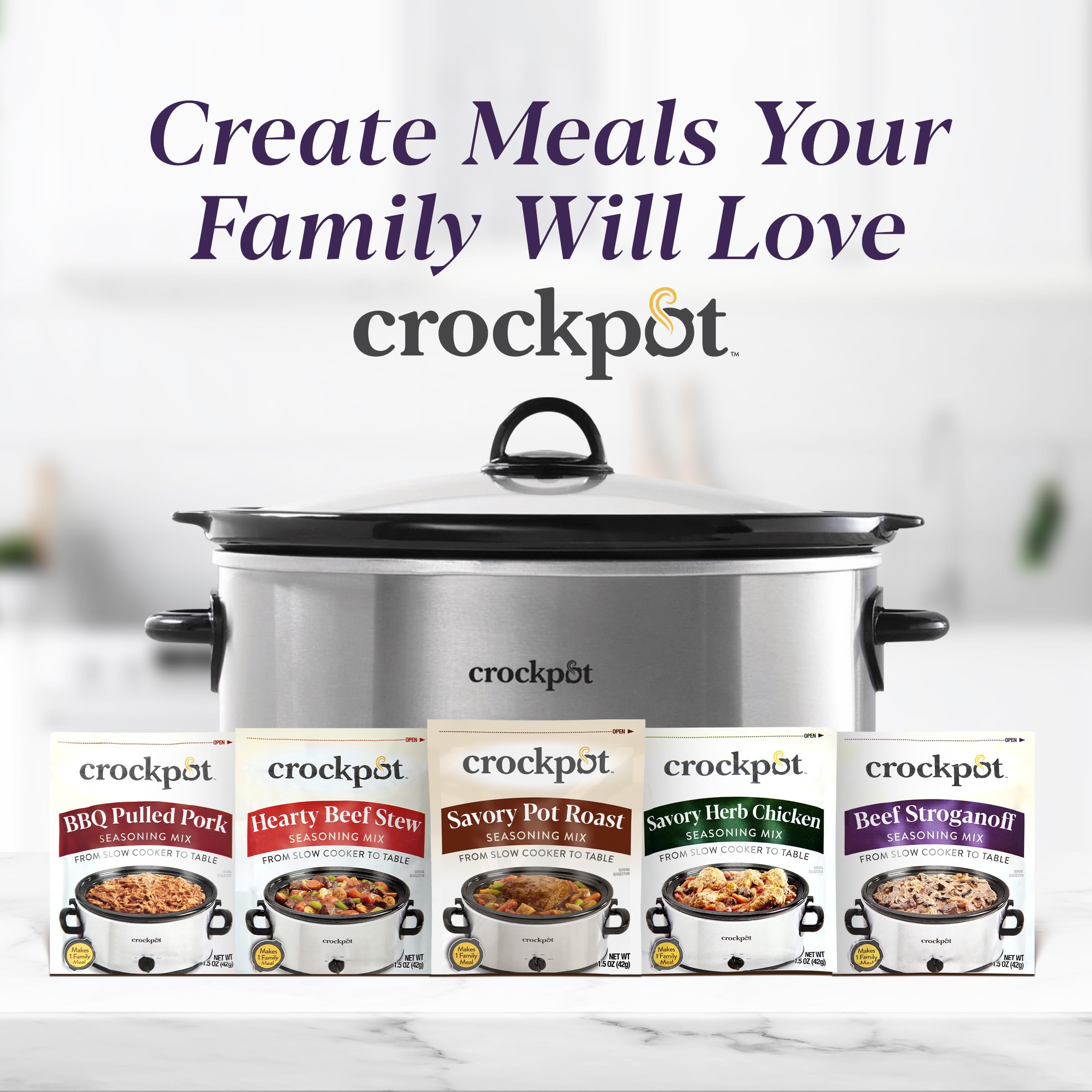 Crock-Pot Beef Stroganoff Seasoning Mix - 1.5 oz (Pack of 12) | Slow Cooker Seasoning for Easy Homemade Beef Stroganoff | Perfect for Family Dinners & Potlucks
