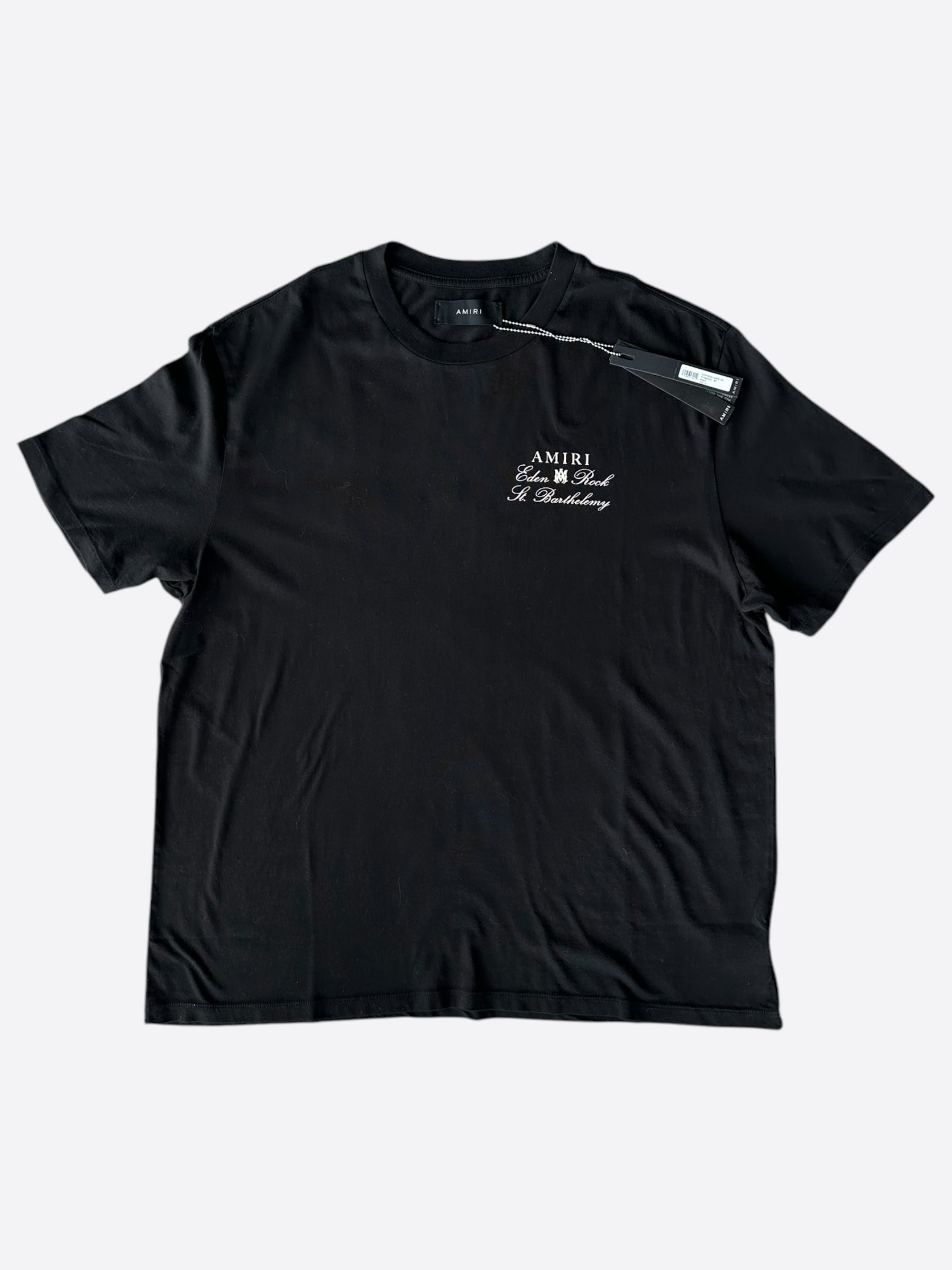 Amiri Black & White Eden Rock Graphic T-Shirt for Men - Stylish Casual Tee for Streetwear & Everyday Outfits