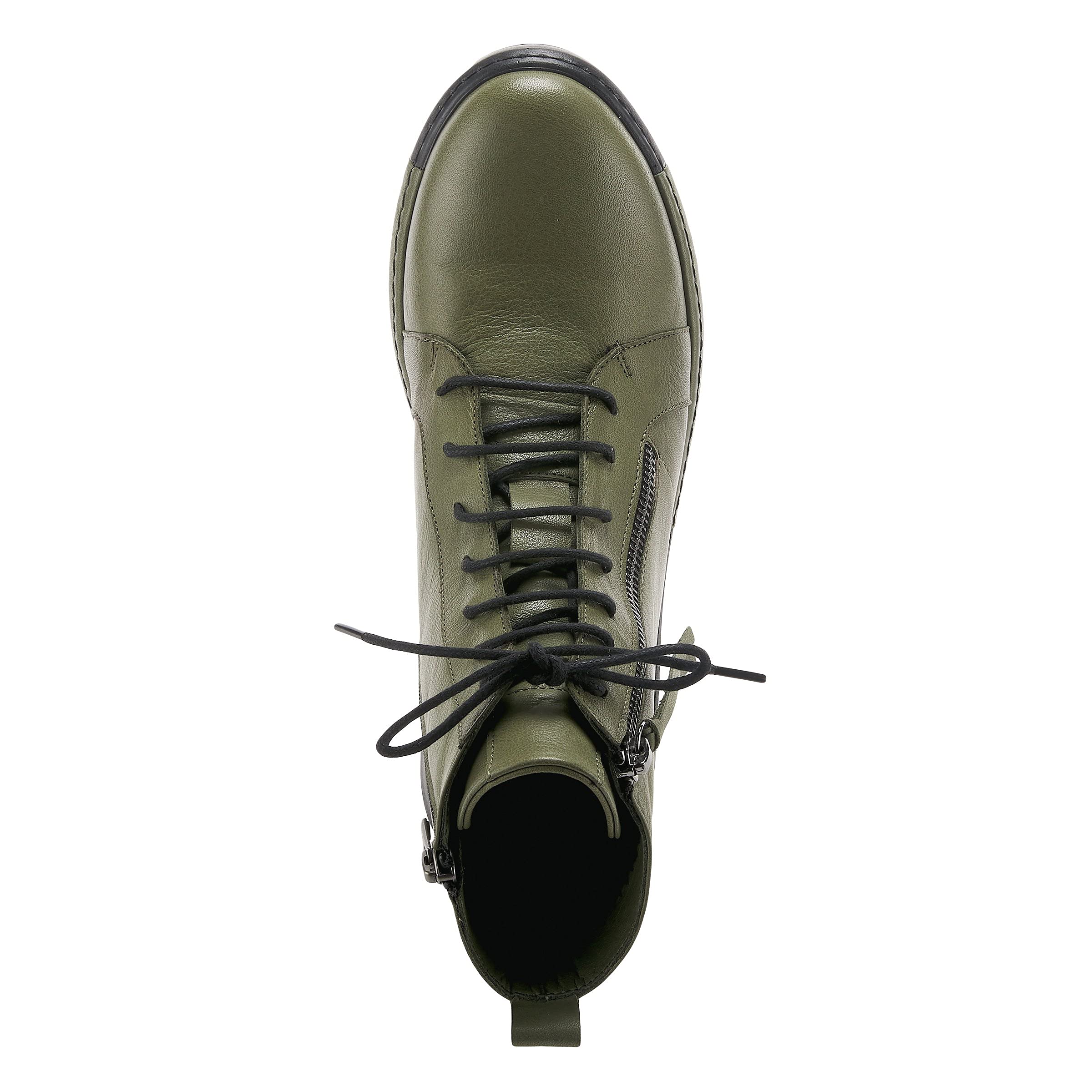 Spring Step Women's Yaple Leather Lace-up Ankle Fashion Sneakers - Comfortable Casual Shoes for Walking, Work & Everyday Wear