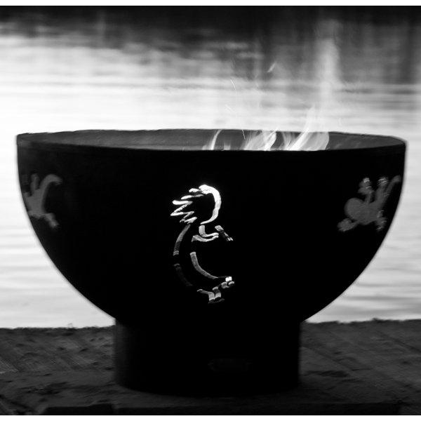 Kokopelli Outdoor Fire Pit - Portable Campfire Bowl for Backyard, Patio, Beach & Camping - Smokeless Steel Fire Pit with Spark Screen & Carry Bag