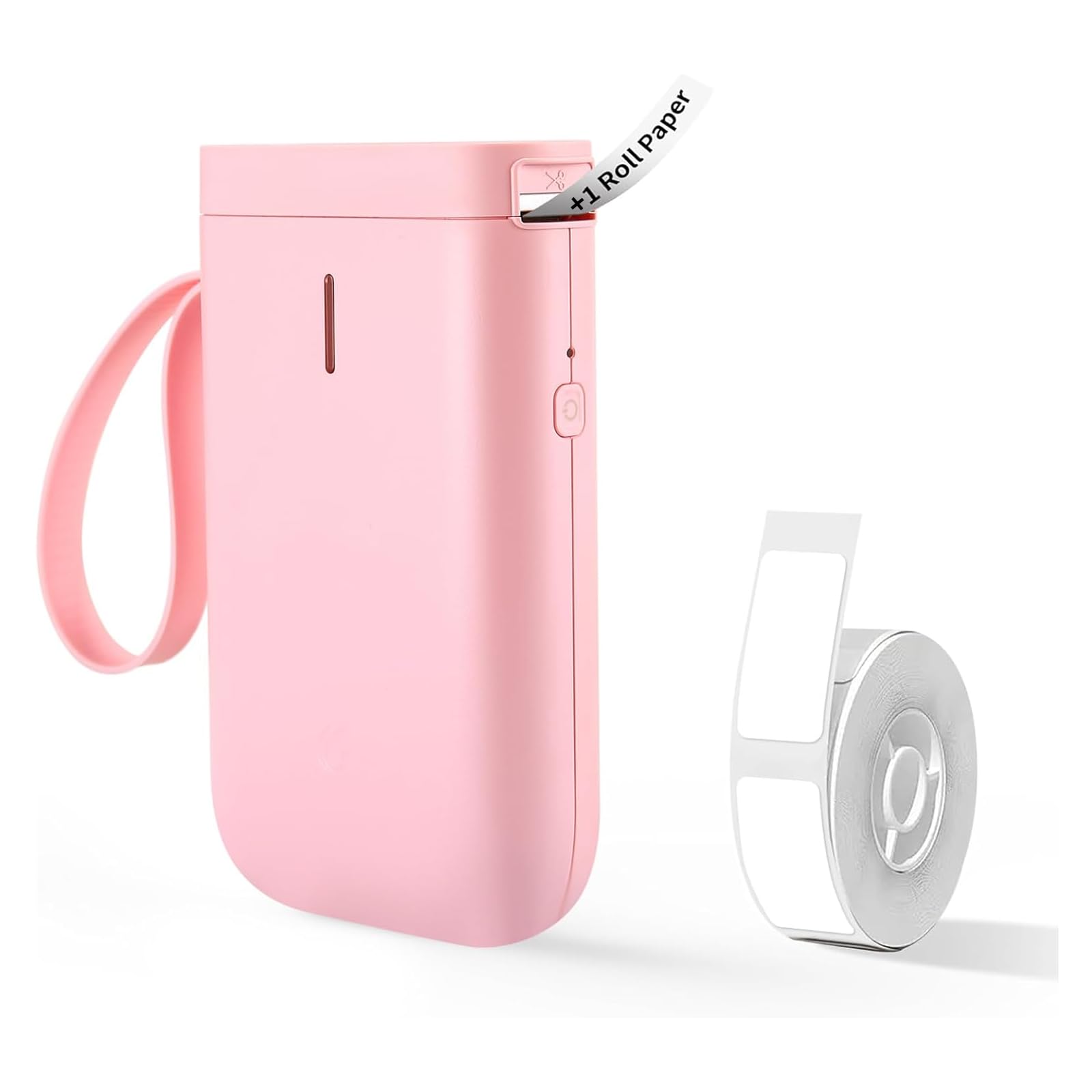 NIIMBOT D11 Portable Wireless Label Maker Machine with 1 Roll Tape - Mini Bluetooth Label Printer for Home, Office & Business Organization (Pink) | Perfect for Organizing Files, Storage Boxes & Office Supplies