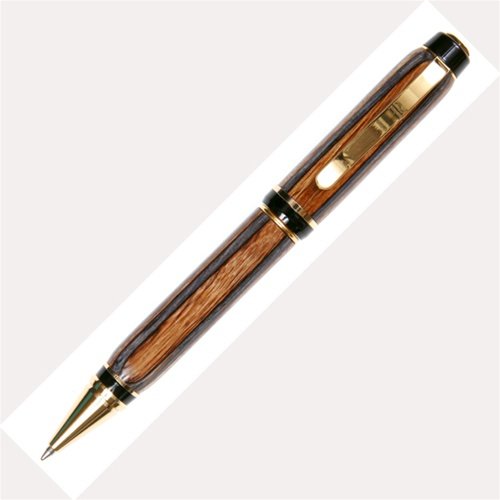 Lanier Pens Cigar Twist Pen - 24kt Gold Plated - Elegant Black & Brown Executive Pen for Business Gifts & Office Use