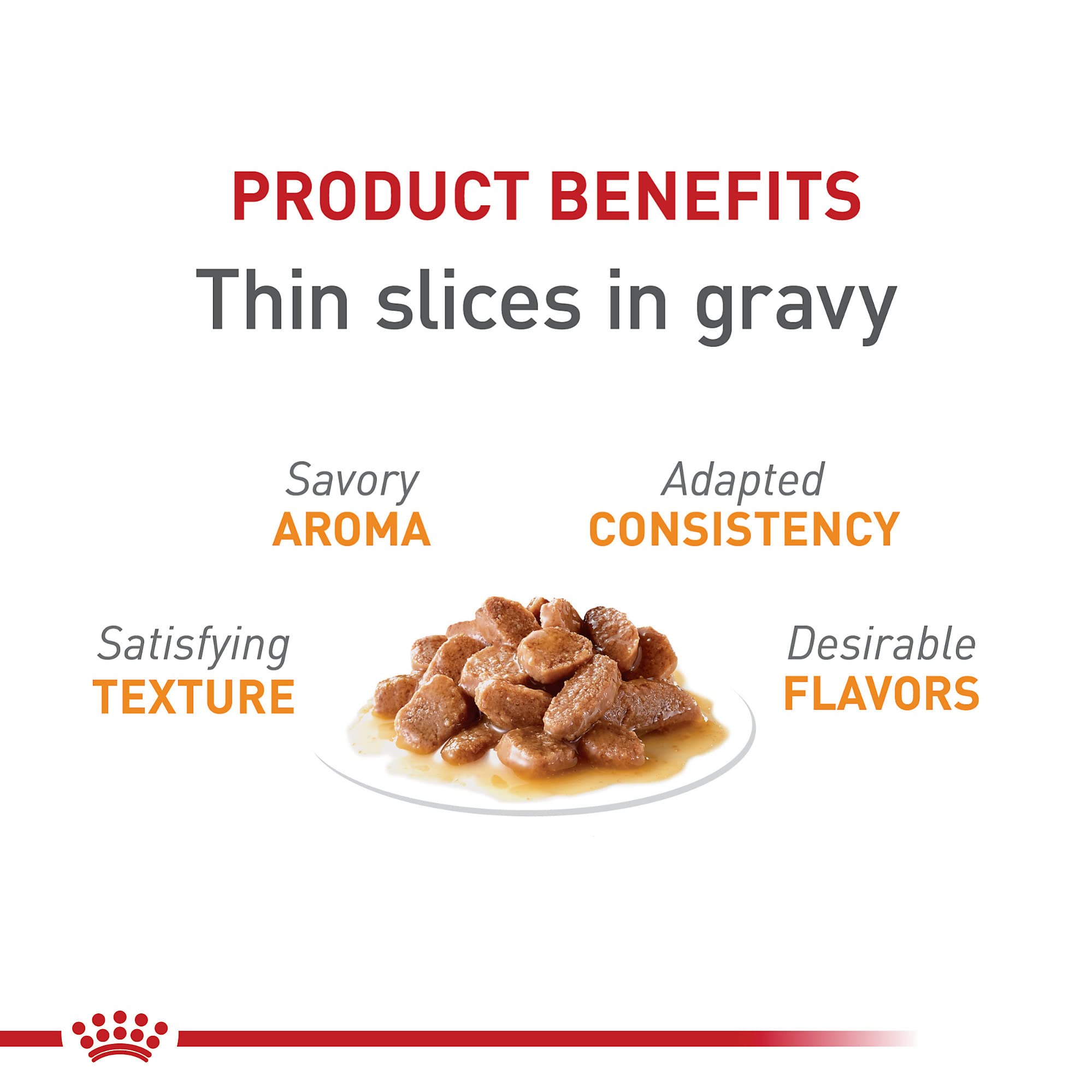 Royal Canin Feline Care Nutrition Hair & Skin Care Thin Slices in Gravy Canned Cat Food for Adult Cats - 3oz (24 Pack) | Premium Wet Cat Food for Healthy Coat & Skin - Perfect for Picky Eaters & Daily Meals