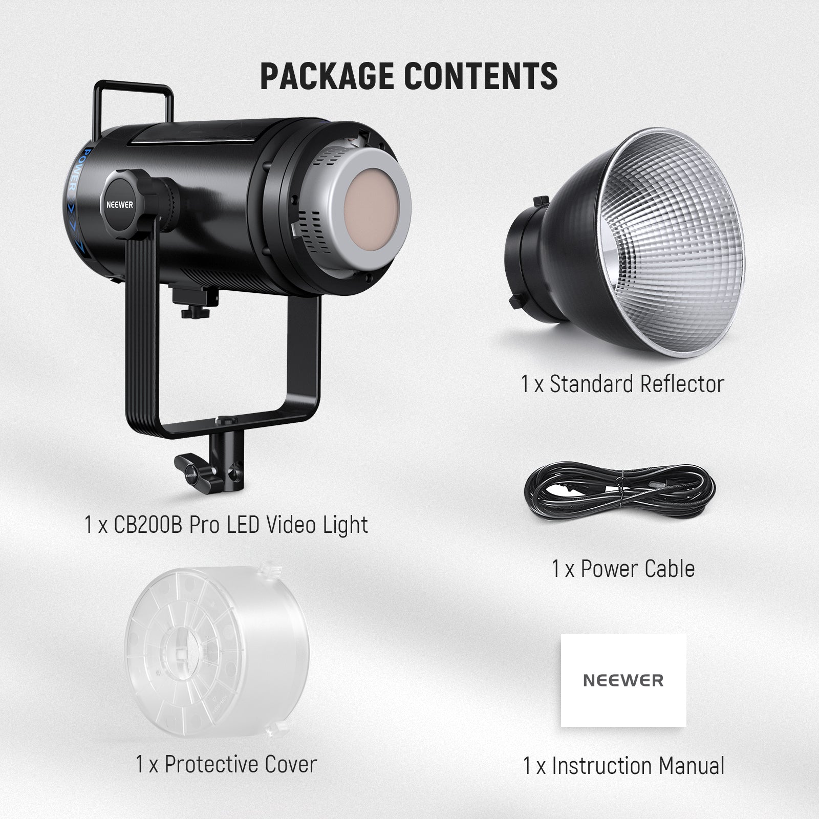 NEEWER CB200B PRO 210W Bi-Color LED Video Light for Photography, YouTube Videos, and Studio Lighting - Perfect for Content Creators, Vloggers, and Professional Photographers