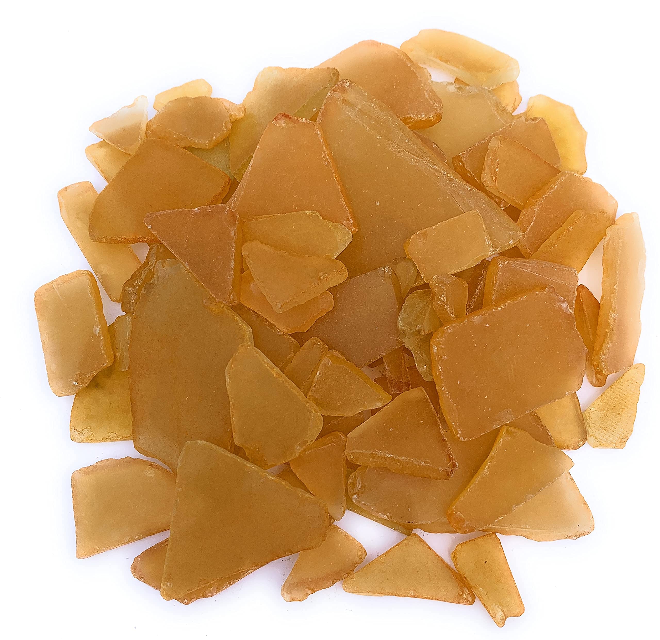 Nautical Crush Trading Natural Sea Glass for Crafts - 11oz Golden Honey Beach Glass Décor, Vase Filler & DIY Crafting Supplies | Perfect for Home Decor, Wedding Centerpieces & Beach-Themed Projects