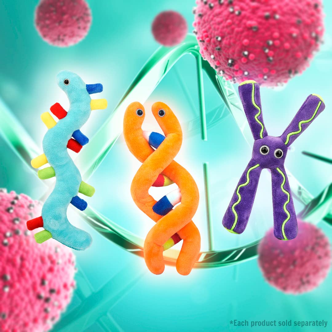 GIANTmicrobes Chromosome Plush Toy - Unique Genetics & DNA Science Gift for Genetic Counselors, Genealogy Enthusiasts, Science Teachers | Fun Educational Gift for Classrooms, Labs & STEM Events