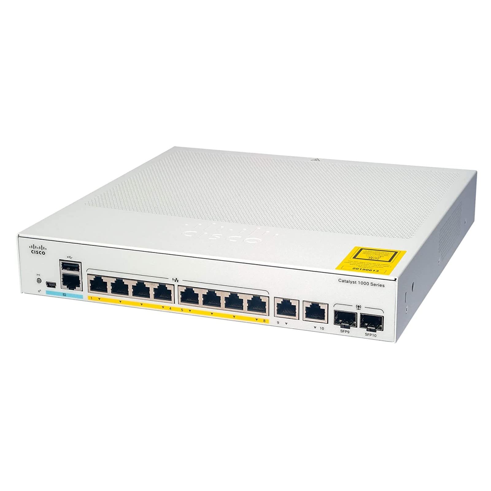 Cisco C1000-8T-2G-L Catalyst 1000 Series 8-Port Gigabit Switch (Renewed) - Reliable Network Solution for Small Business & Home Office