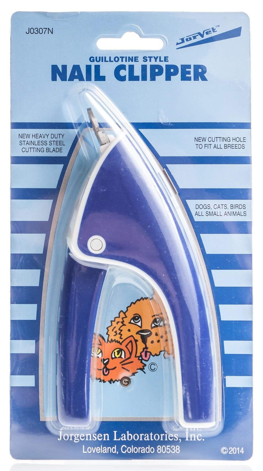 JorVet Professional Guillotine Style Nail Trimmer for Dogs & Cats - Safe & Easy Pet Grooming Tool for Home Use