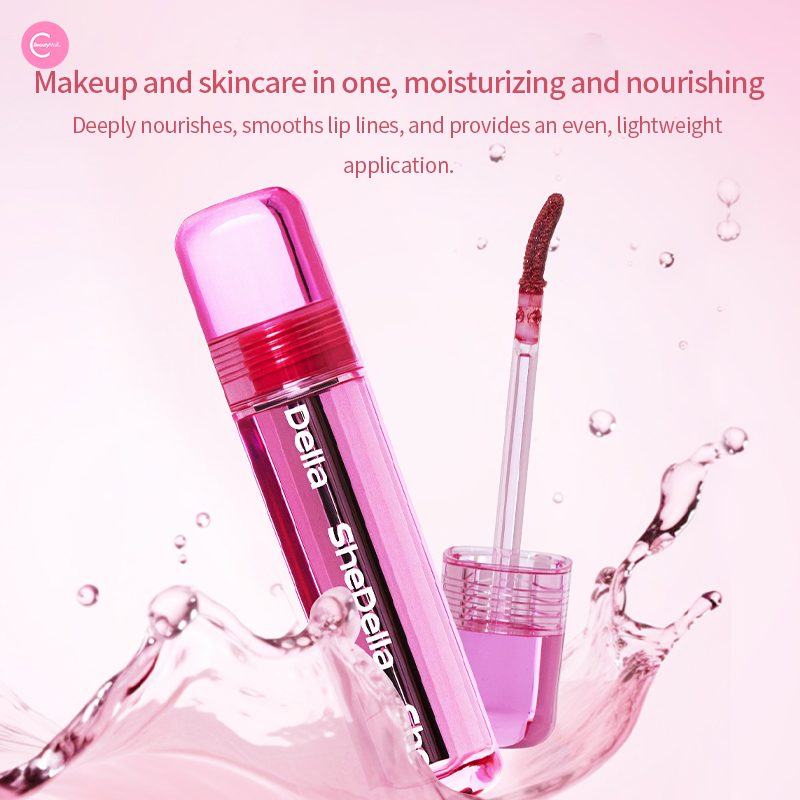 SheDella Glossy Lip Serum - Hydrating Plumping Lip Treatment with Vitamin E | Perfect for Daily Moisture & Night Care