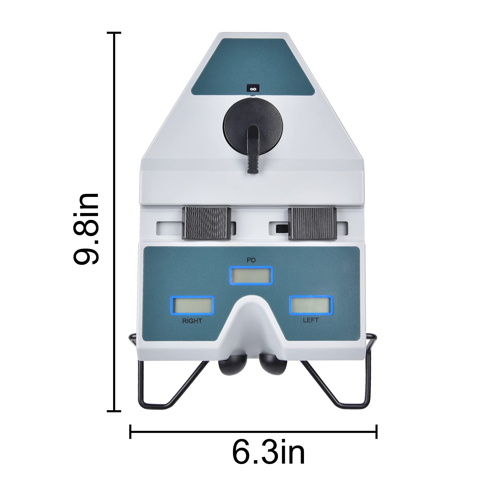Digital Pupilometer - Accurate PD Meter & Optical Ruler for Eye Pupil Distance Measurement with LCD Display (Gray) | Perfect for Opticians, Eyeglass Fitting & Online Prescription Glasses Shopping