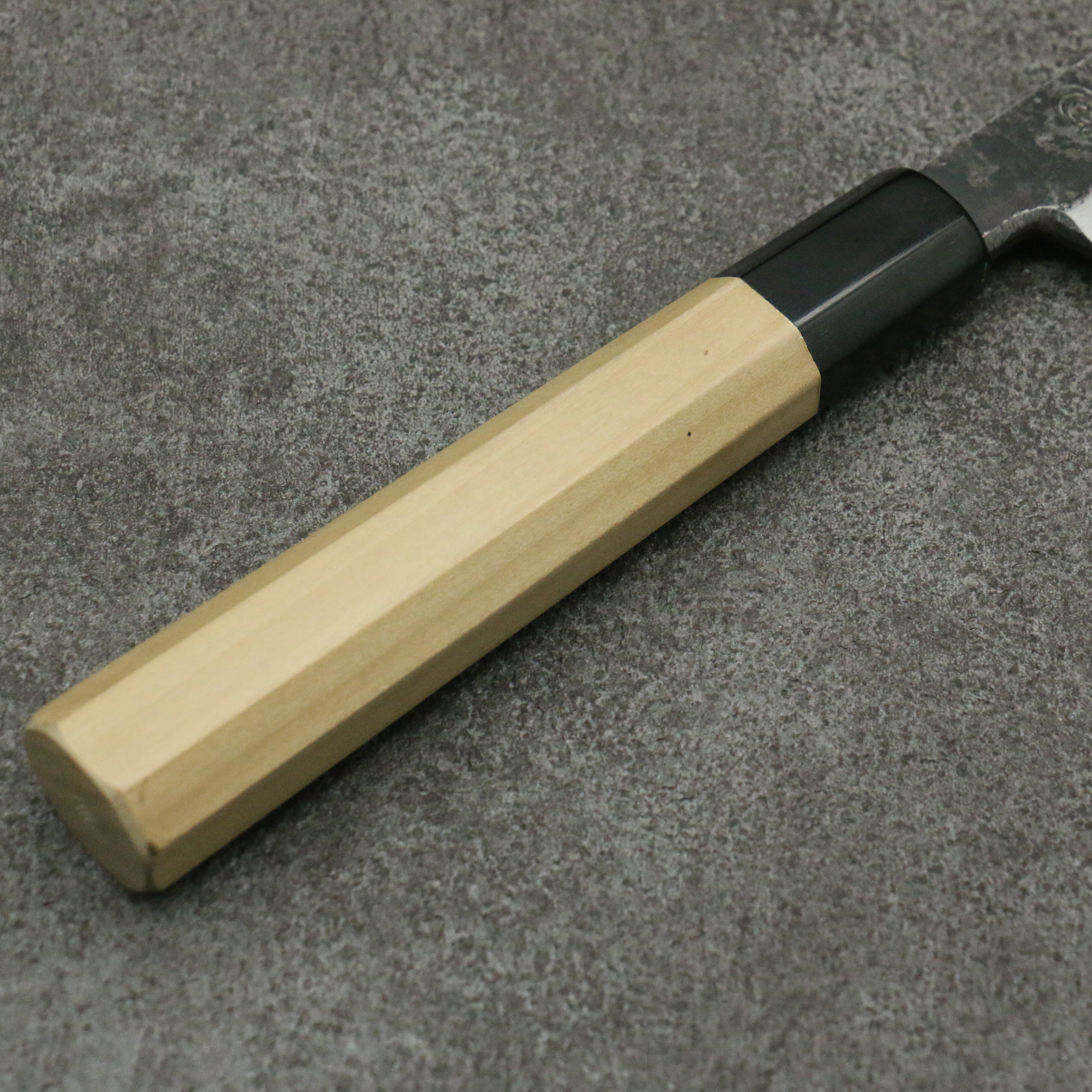 Premium Kikuzuki White Steel No.2 Yanagiba Sushi Knife 300mm - Japanese Kurouchi Finish with Magnolia Wood Handle - Perfect for Sushi Chefs & Japanese Cuisine Preparation