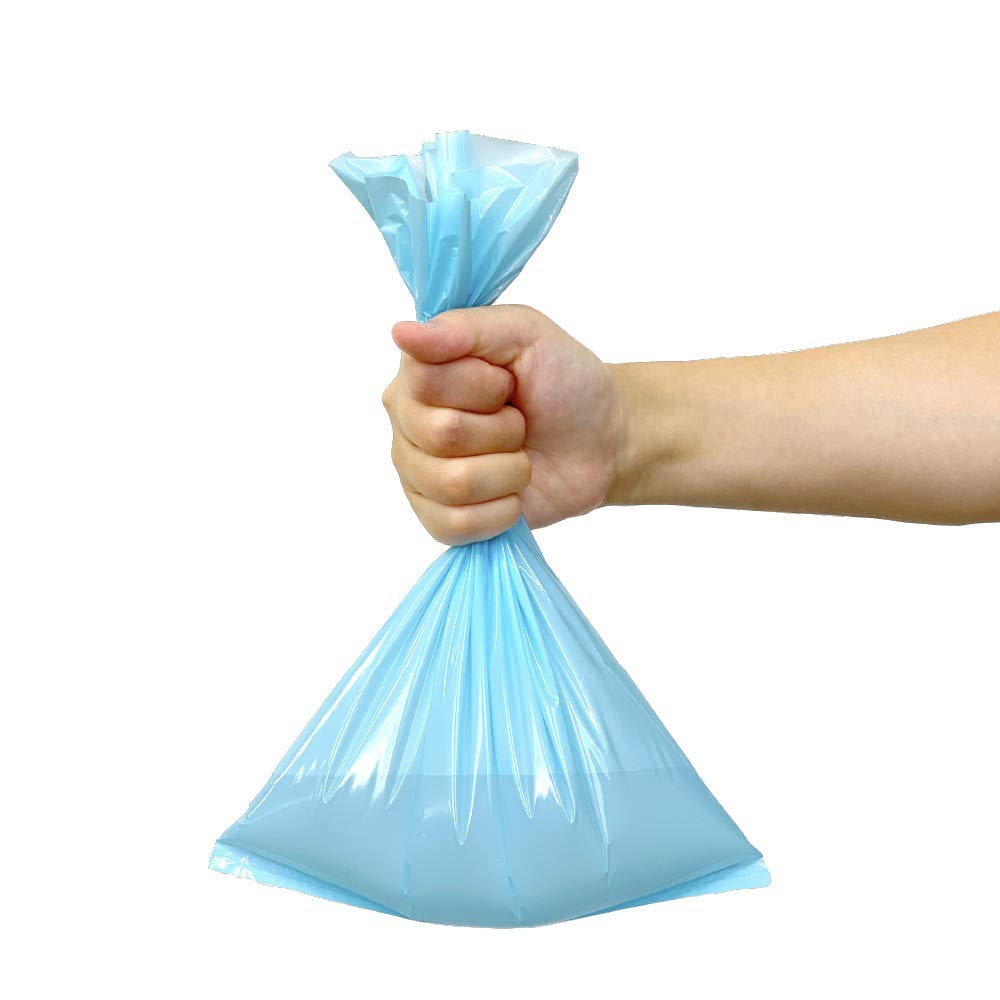 Eco-Friendly Unscented Dog Waste Bags - Durable Leak-Proof Poop Bags for Small Dogs (200 Count, Light Blue) | Perfect for Daily Walks, Park Visits & Travel