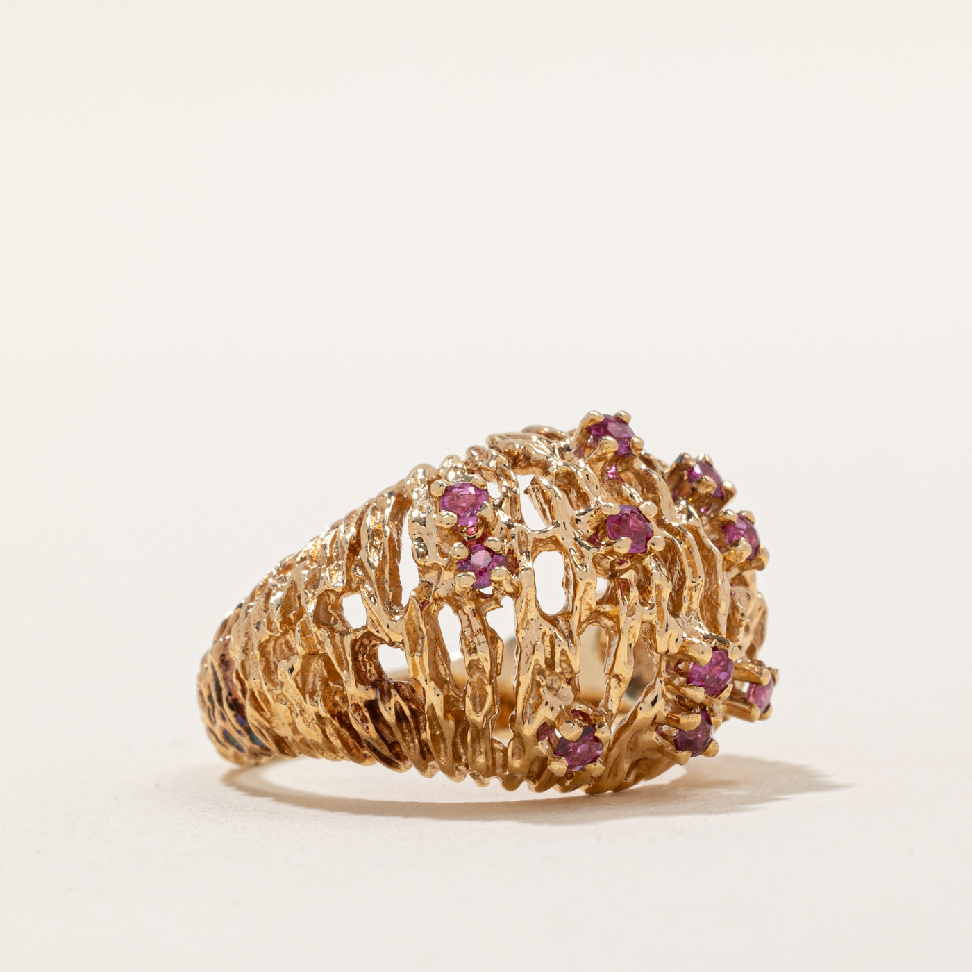 Elegant Ruby Cocktail Ring | 0.30ctw Genuine Gemstone | Size 6 | Perfect for Evening Parties, Weddings & Special Occasions