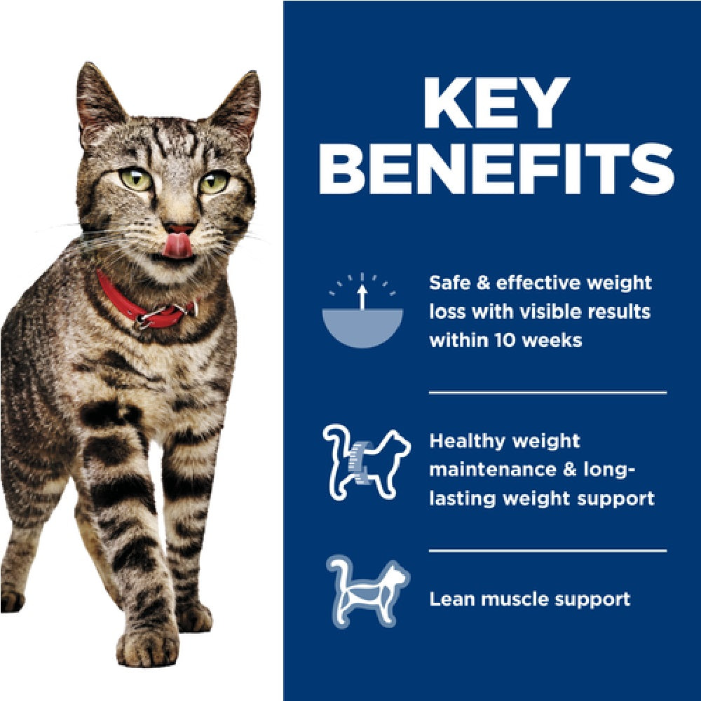 Hill's Science Diet Adult Perfect Weight Vegetable & Salmon Medley Wet Cat Food - Healthy Weight Management for Indoor Cats, Vet Recommended Nutrition