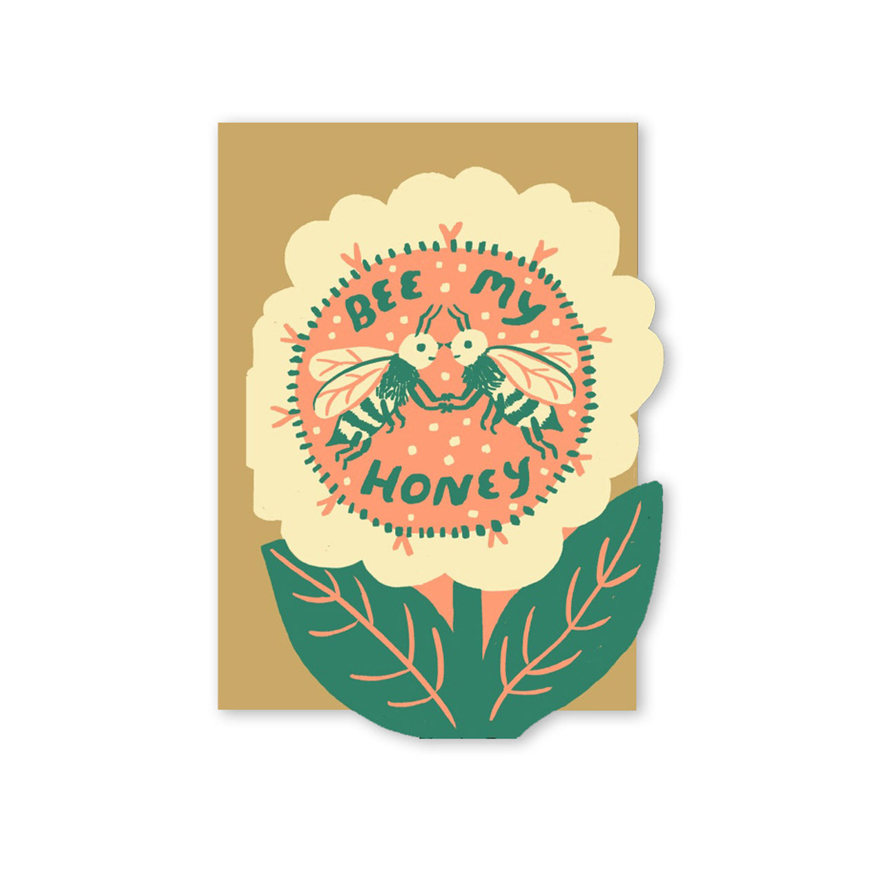 Bee My Honey Greeting Card - Cute Bee-Themed Birthday Card for Her, Best Friend, or Girlfriend - Perfect for Anniversaries, Valentine's Day & Special Occasions