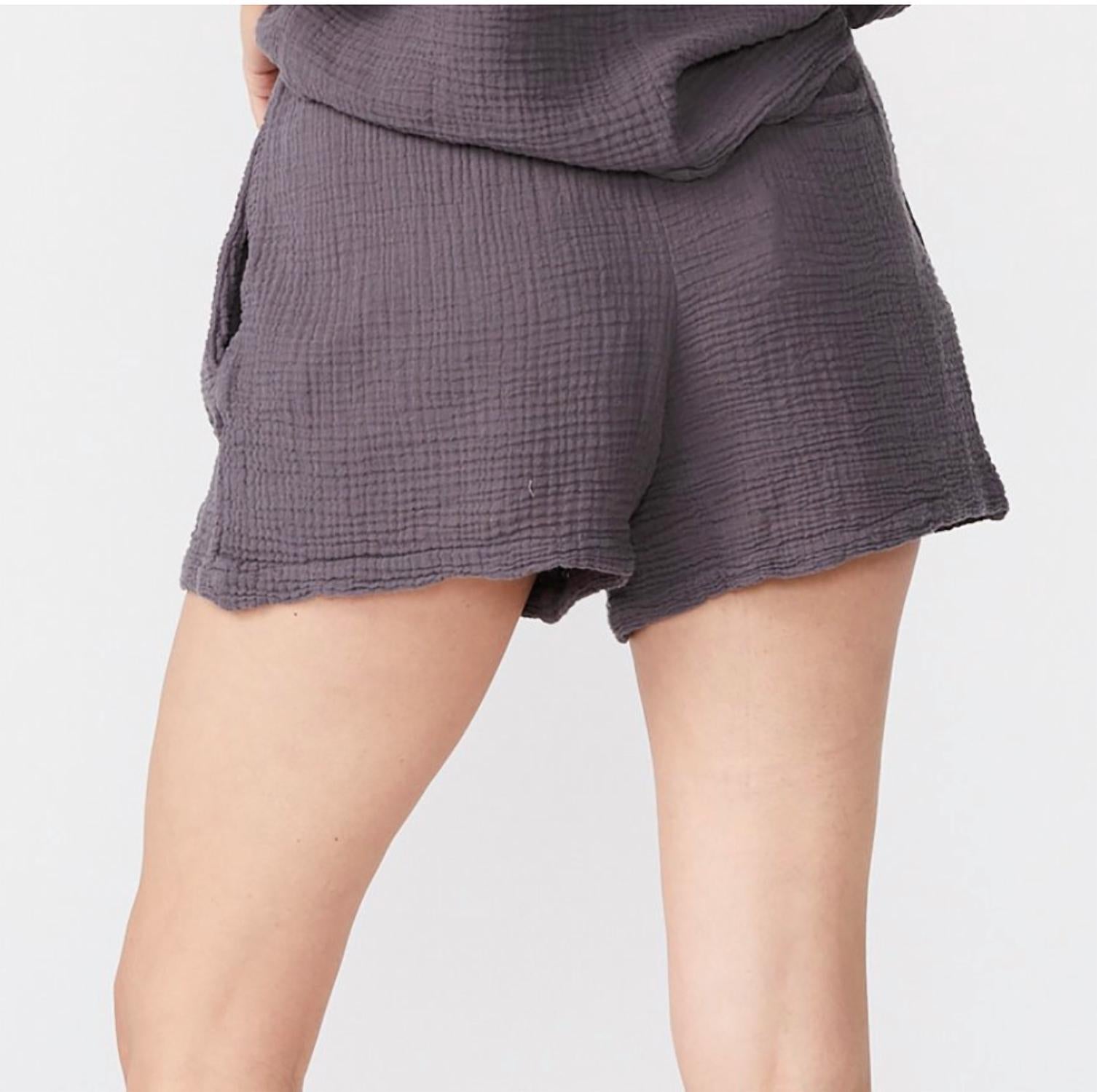 Vintage Black Flowy Shorts for Women - Comfortable & Stylish Summer Casual Wear for Beach, Yoga, and Lounge