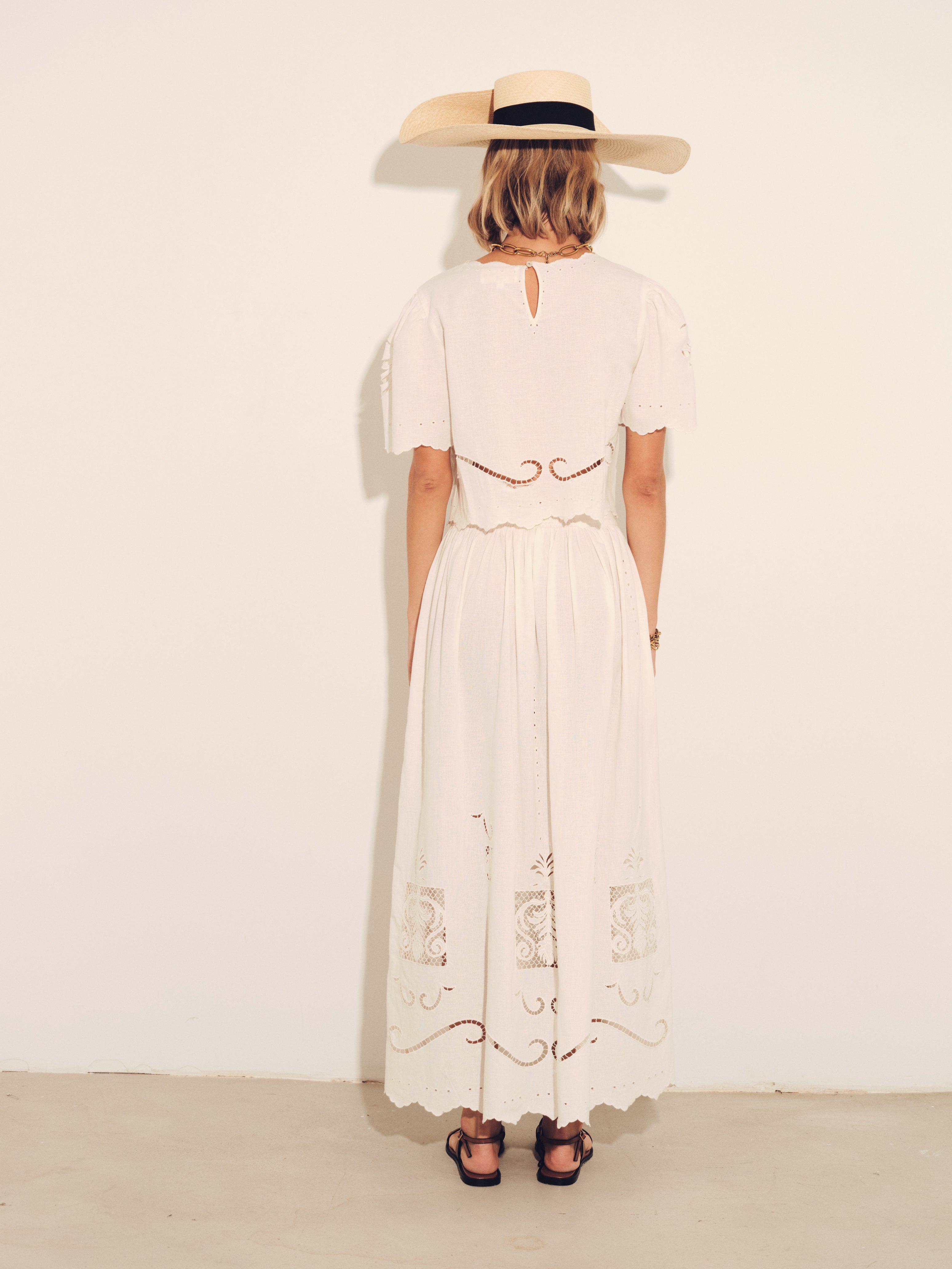 Larissa Skirt - Women's Flowy Midi Skirt with Elastic Waist | Perfect for Summer, Beach, and Casual Outings