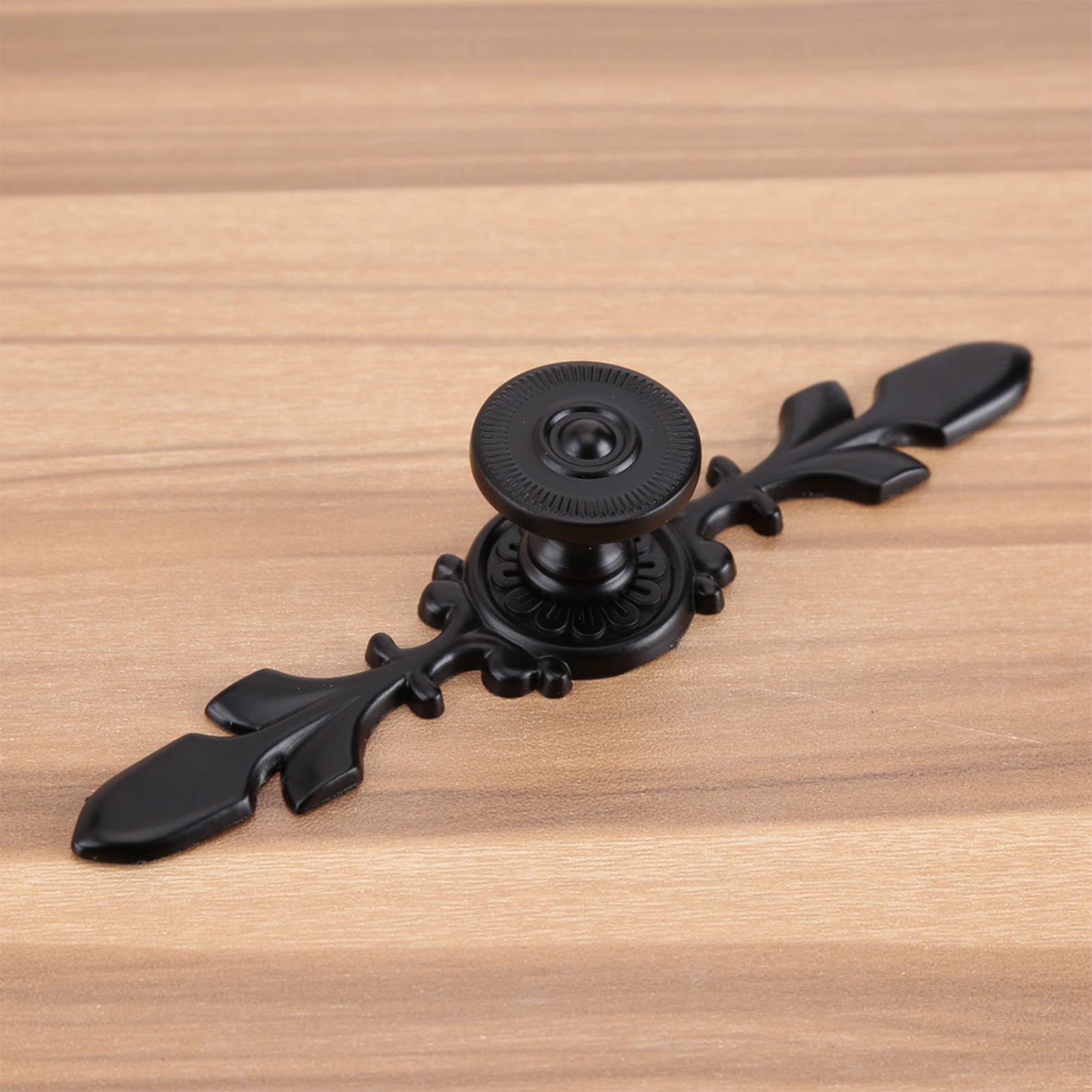 Vintage Black Kitchen Cabinet Knobs - 4.7