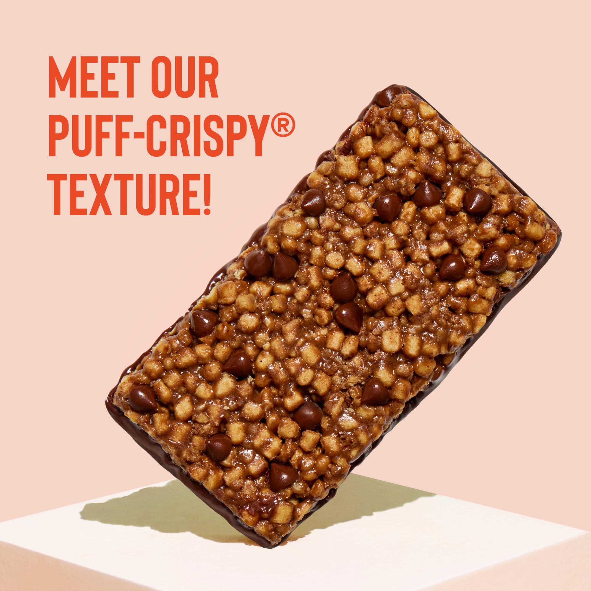 Hot Chocolate Mezcla Puff-Crispy Vegan Protein Bar - Gluten Free Plant-Based Energy Snack for Workouts, Hiking & Healthy On-the-Go Nutrition