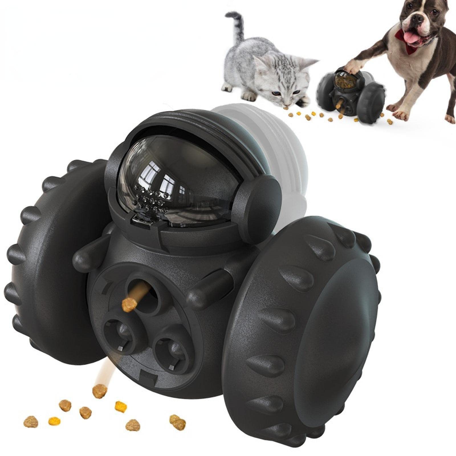 Interactive Dog IQ Toy - Slow Feeder Food Ball & Balance Bike Pet Bowl for Cats & Dogs - Perfect for Mealtime Fun & Mental Stimulation at Home or Outdoors