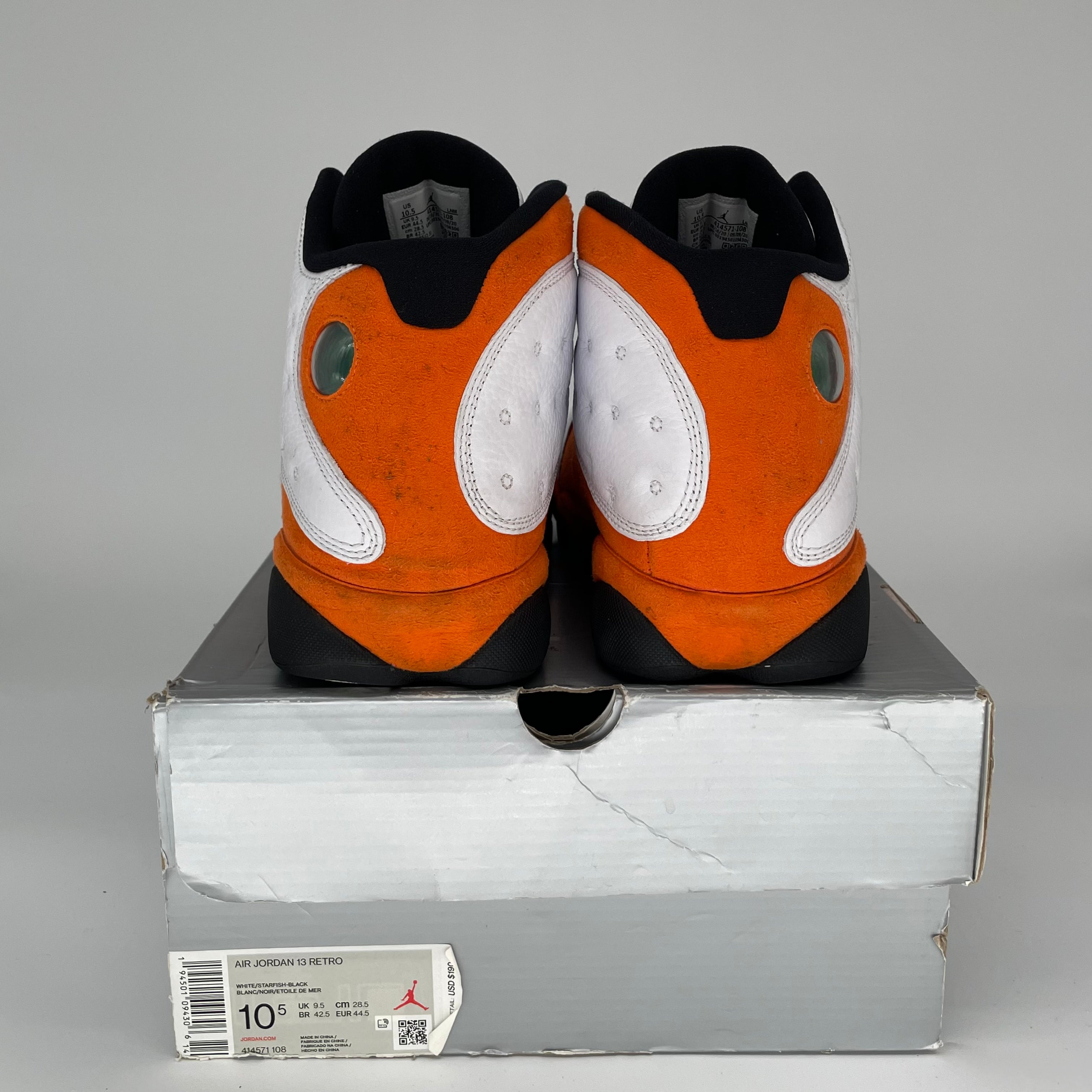 Original Title: AIR JORDAN 13 STARFISH SIZE 10.5 414571 108   Optimized Title: **Air Jordan 13 Retro 