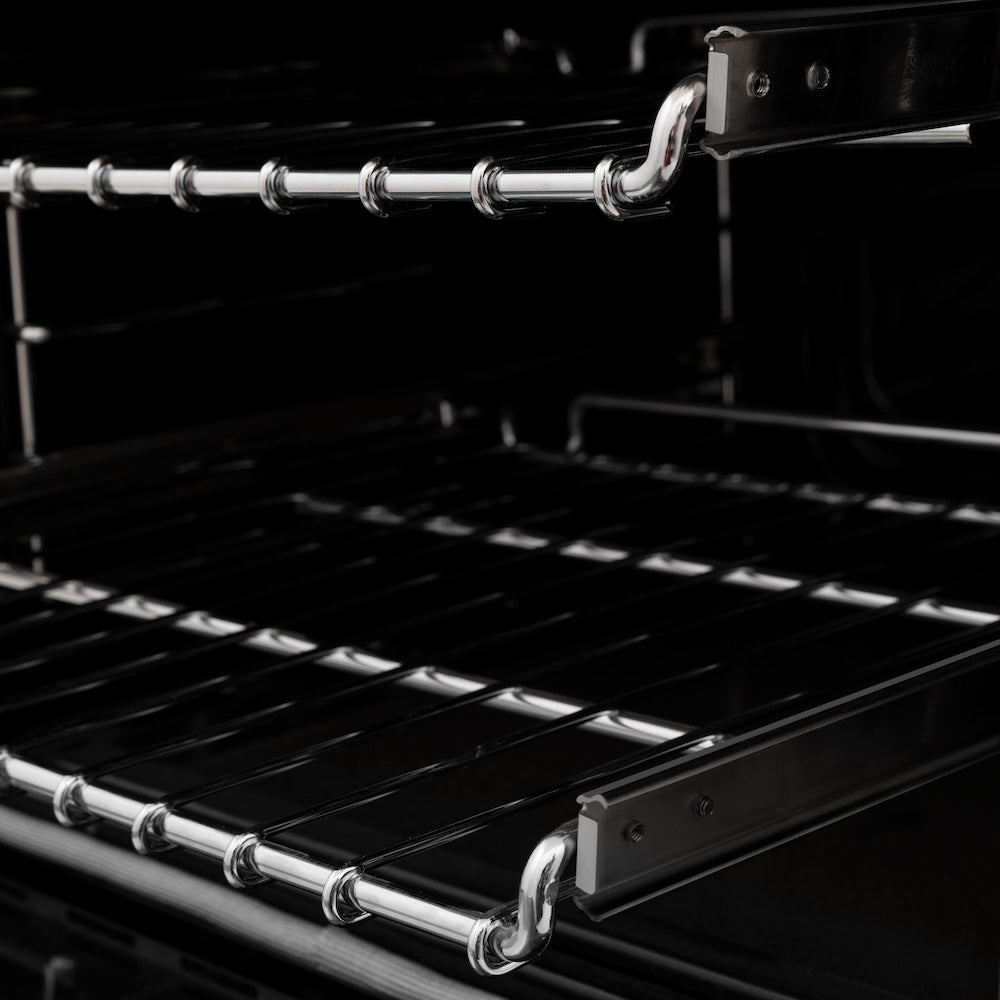 ZLINE 48-Inch 6.0 cu. ft. Dual Fuel Range with 7-Burner Gas Cooktop & 2 Electric Ovens - Stainless Steel with Satin Finish - Perfect for Home Chefs & Large Family Cooking (Model RA SN 48)