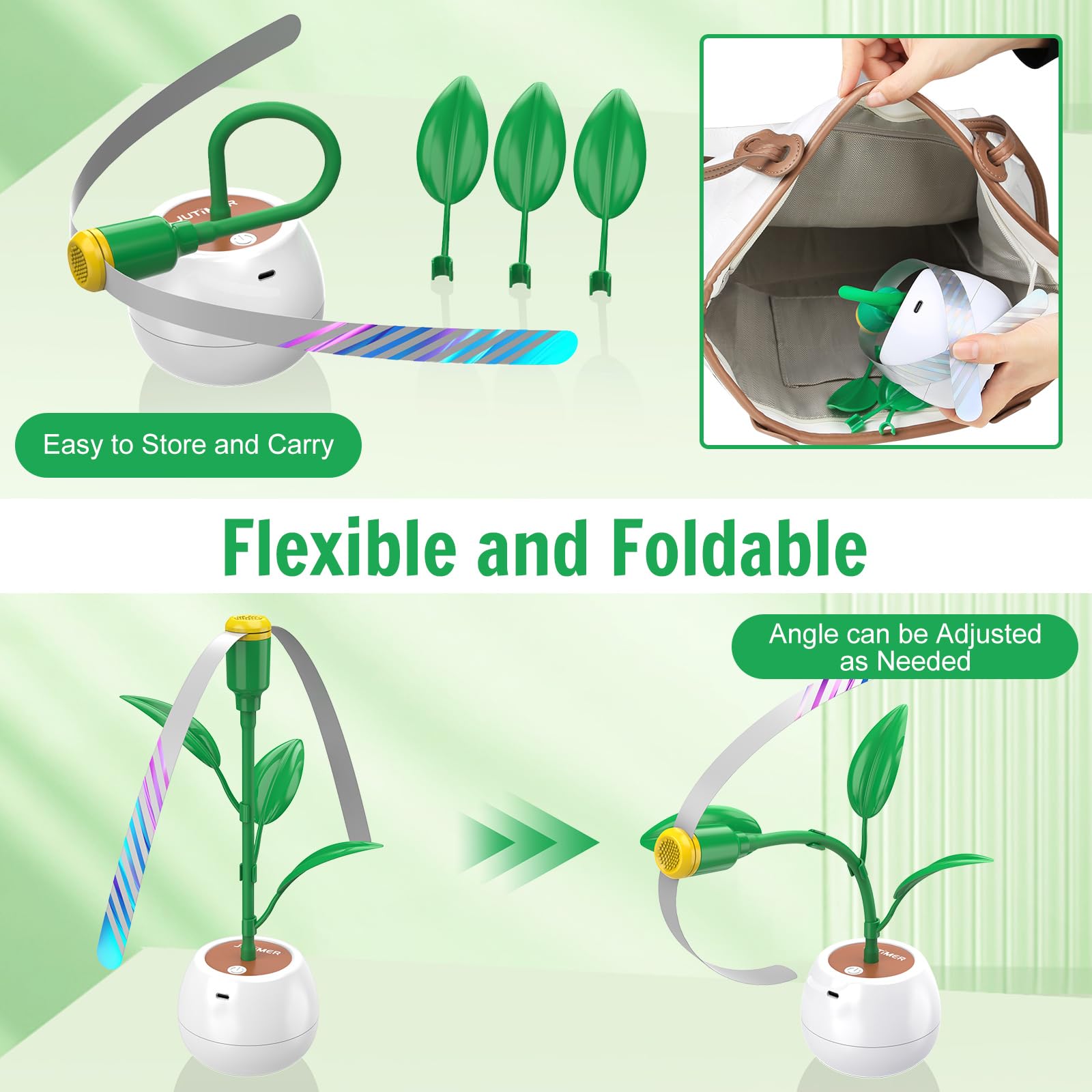 USB & Battery Powered Portable Fly Fan for Tables - Indoor & Outdoor Fly Repellent with Soft Blades - Effective Fly Repeller for Restaurants, BBQs, Parties & Outdoor Dining (3 Pack) - Keep Flies Away During Summer Gatherings & Backyard Events