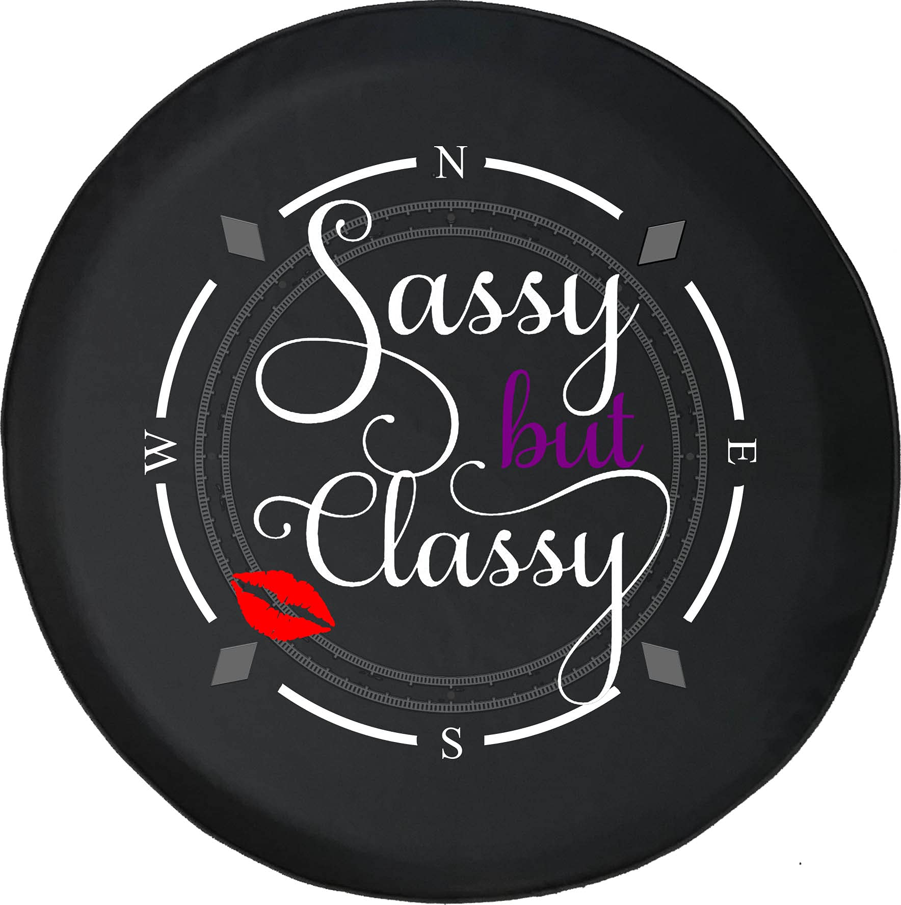 American Unlimited Spare Tire Cover with Compass Design - Sassy But Classy Wheel Covers for SUV, Trailer, RV Accessories & Most Vehicles | Durable Waterproof Protection for Outdoor Adventures & Road Trips