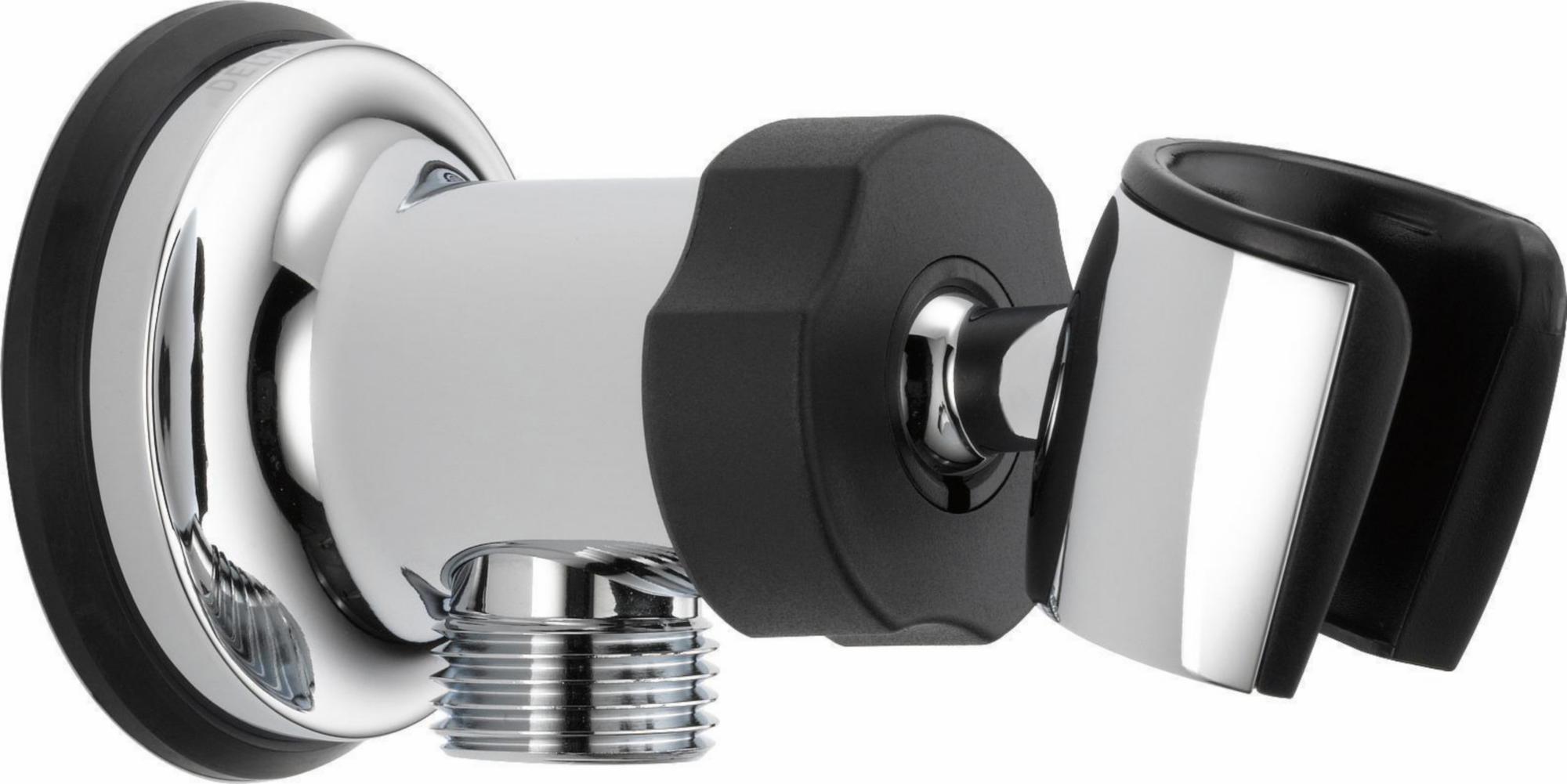 Delta U4985 Adjustable Wall Mount Elbow in Chrome - Perfect for Bathroom Faucet Installation & Kitchen Sink Plumbing (2-Pack)
