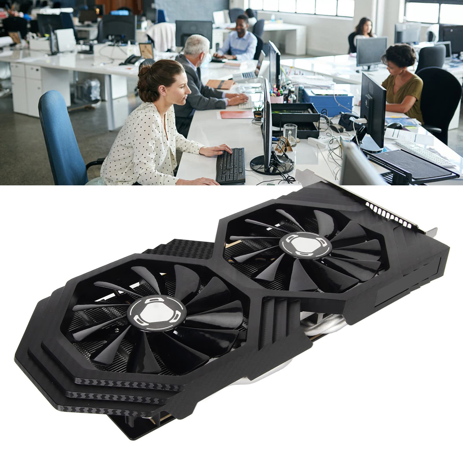 RX590 8GB GDDR5 256-bit Gaming Graphics Card with Dual Fans - VR Ready, DirectX 12 & OpenGL 4.5 Support, PCI Express 3.0 x16 - HDMI, DisplayPort & DVI-D Outputs for PC Gaming, Video Editing & 3D Rendering